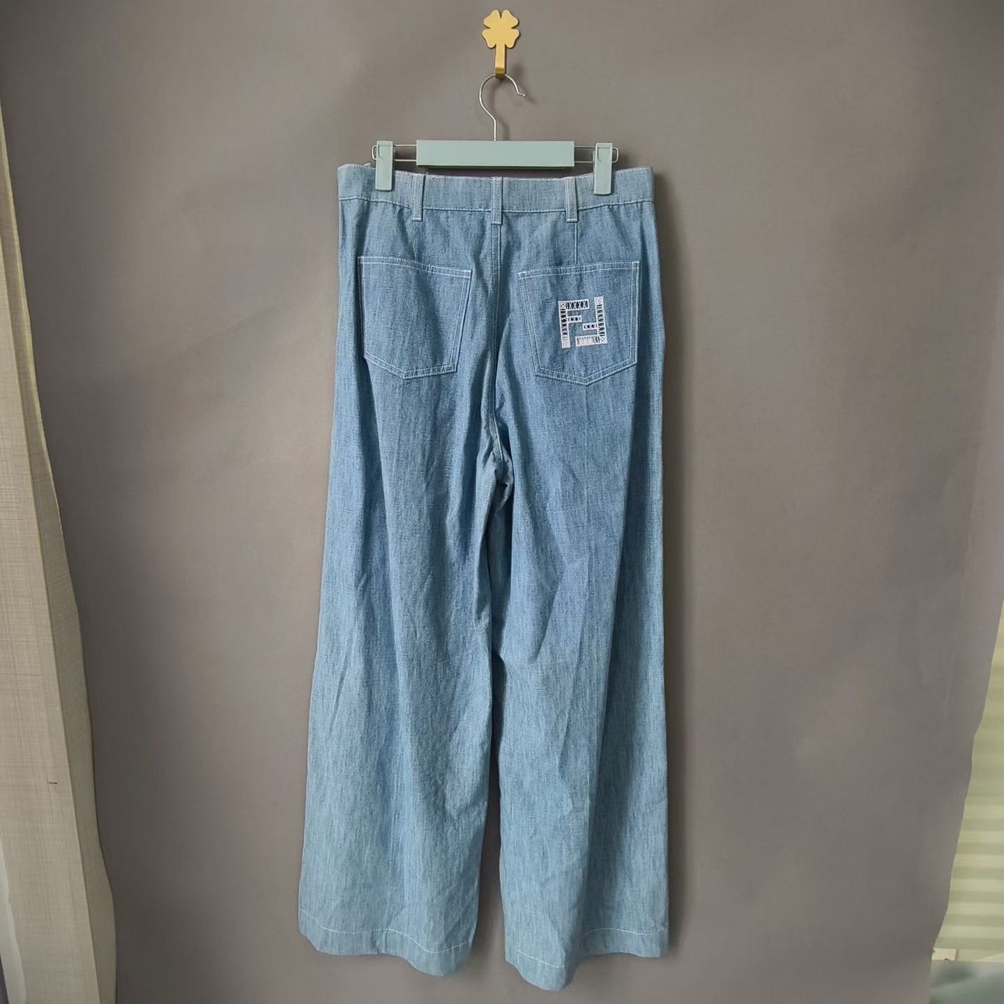 Fendi FENDI Double F Thin Wide-Leg Jeans Size 40" / US 18 - 2 Thumbnail
