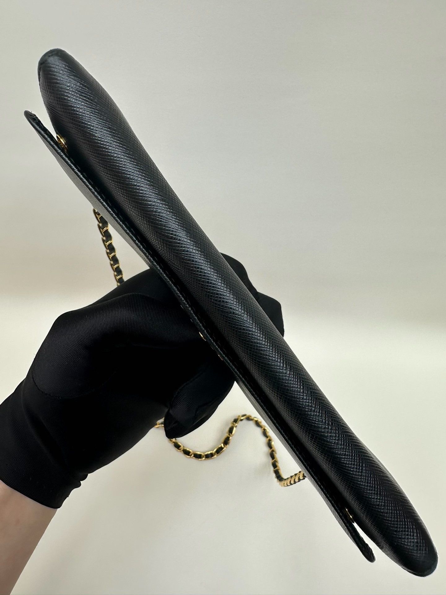 Prada Prada Black Saffiano Chain WOC Size ONE SIZE - 6 Thumbnail