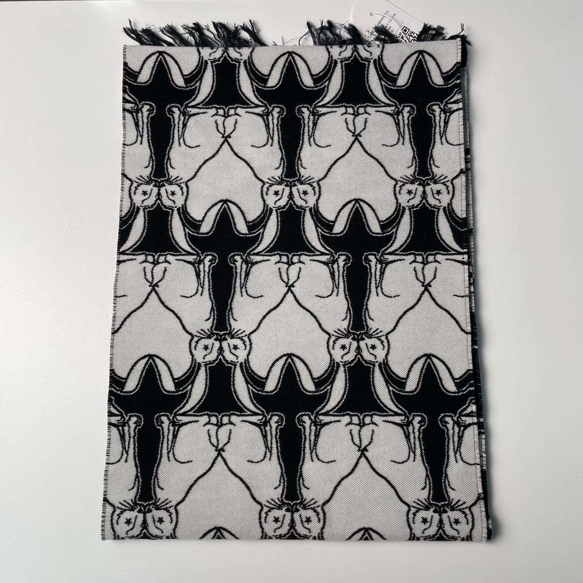 Burberry Burberry Limited Rabbit Fringed Scarf Size ONE SIZE - 2 Thumbnail
