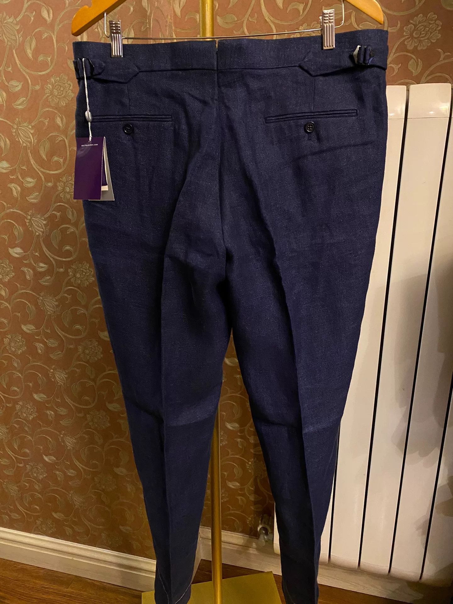 Ralph Lauren Purple Label Ralph Lauren Purple Label Linen Trousers Size US 34 / EU 50 - 4 Thumbnail