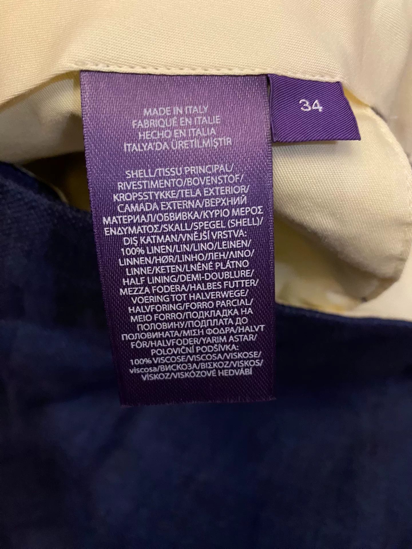 Ralph Lauren Purple Label Ralph Lauren Purple Label Linen Trousers Size US 34 / EU 50 - 5 Thumbnail