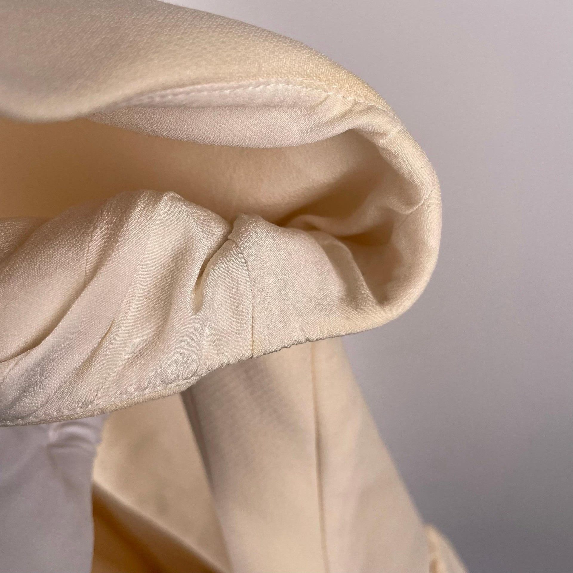 Dior Dior Light Yellow Silk Wool Dress Size XXS / US 00 / IT 34 - 5 Thumbnail