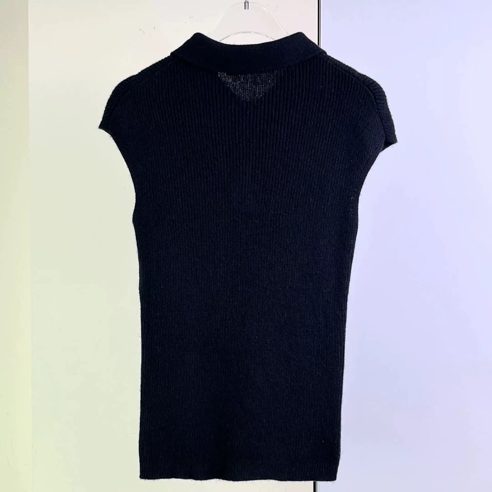 Dior Dior Black Sleeveless Cashmere Sweater Size S / US 4 / IT 40 - 2 Thumbnail