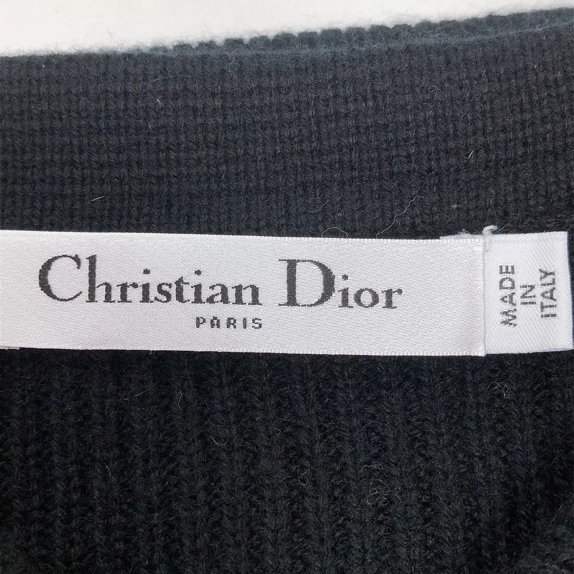 Dior Dior Black Sleeveless Cashmere Sweater Size S / US 4 / IT 40 - 5 Thumbnail