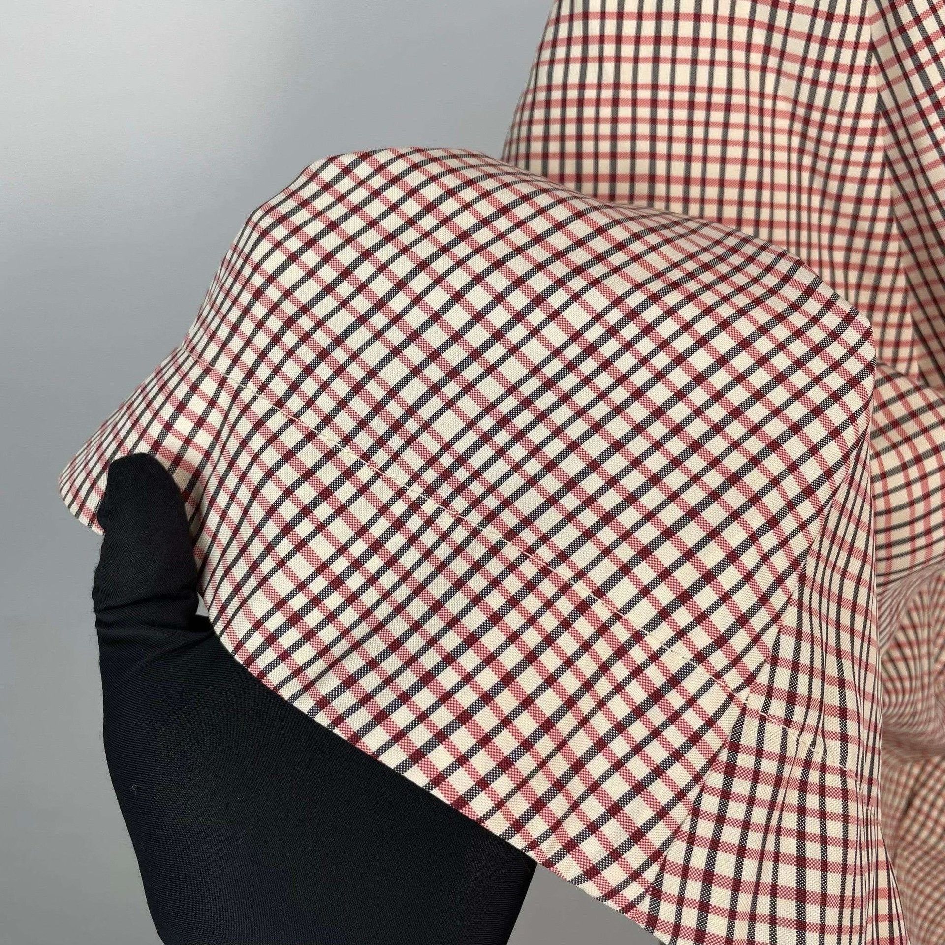 Bottega Veneta Bottega Veneta Red-Brown Plaid Midi Skirt Size 34" / US 12 / IT 48 - 5 Thumbnail