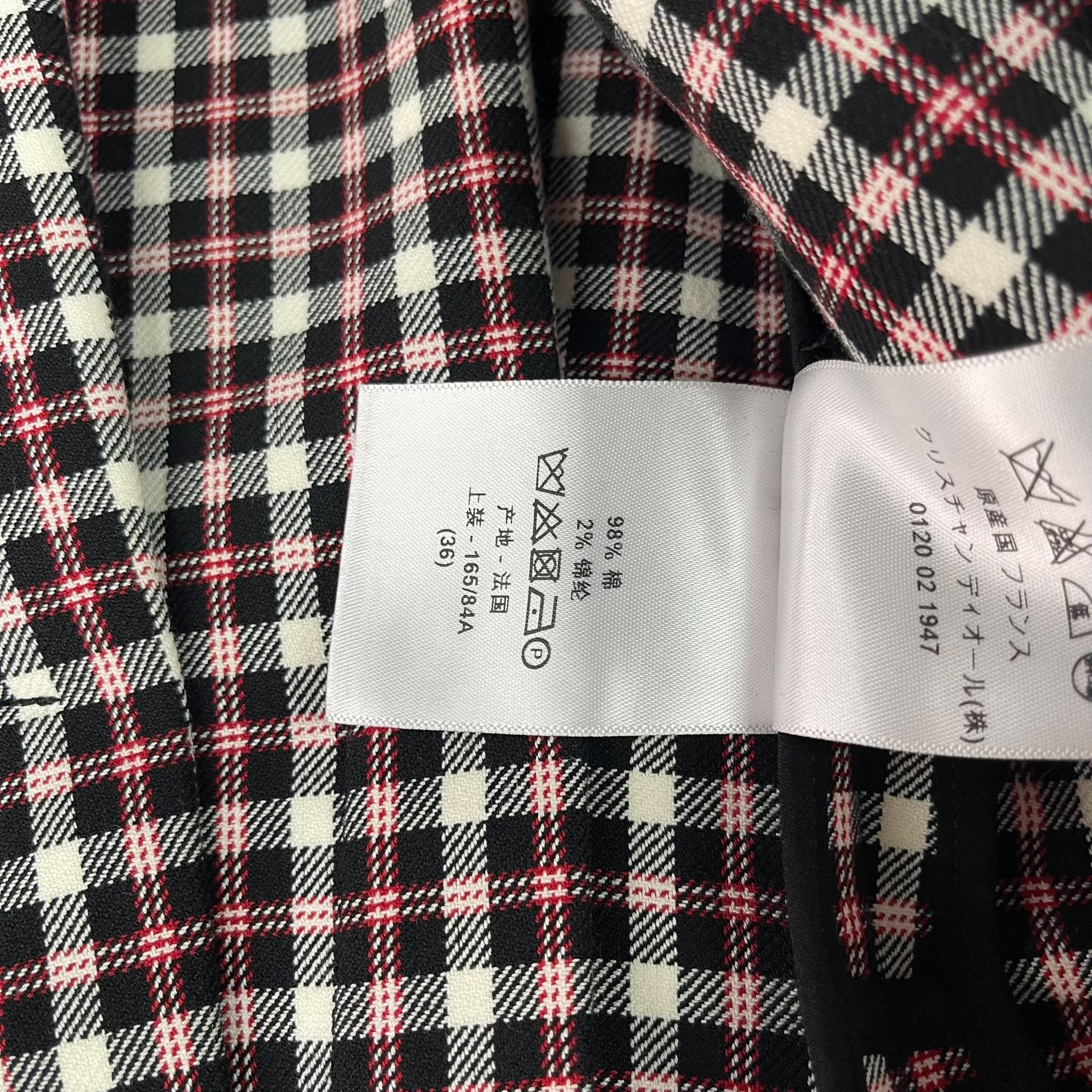 Dior Dior Women's Checkered Coat Size 36 Size XS / US 0-2 / IT 36-38 - 5 Thumbnail