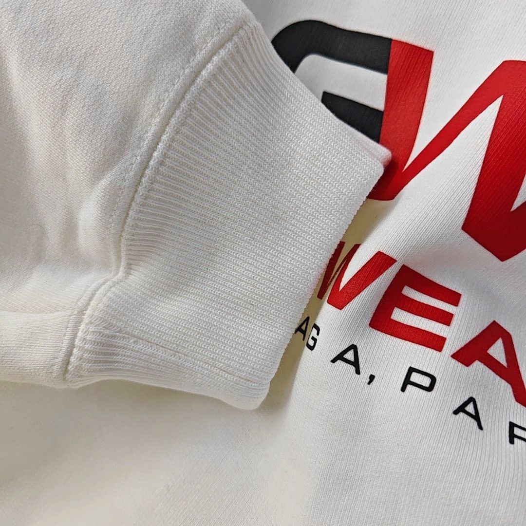 Balenciaga Balenciaga Gym Wear Logo Hoodie White Size XS Size US XS / EU 42 / 0 - 6 Thumbnail