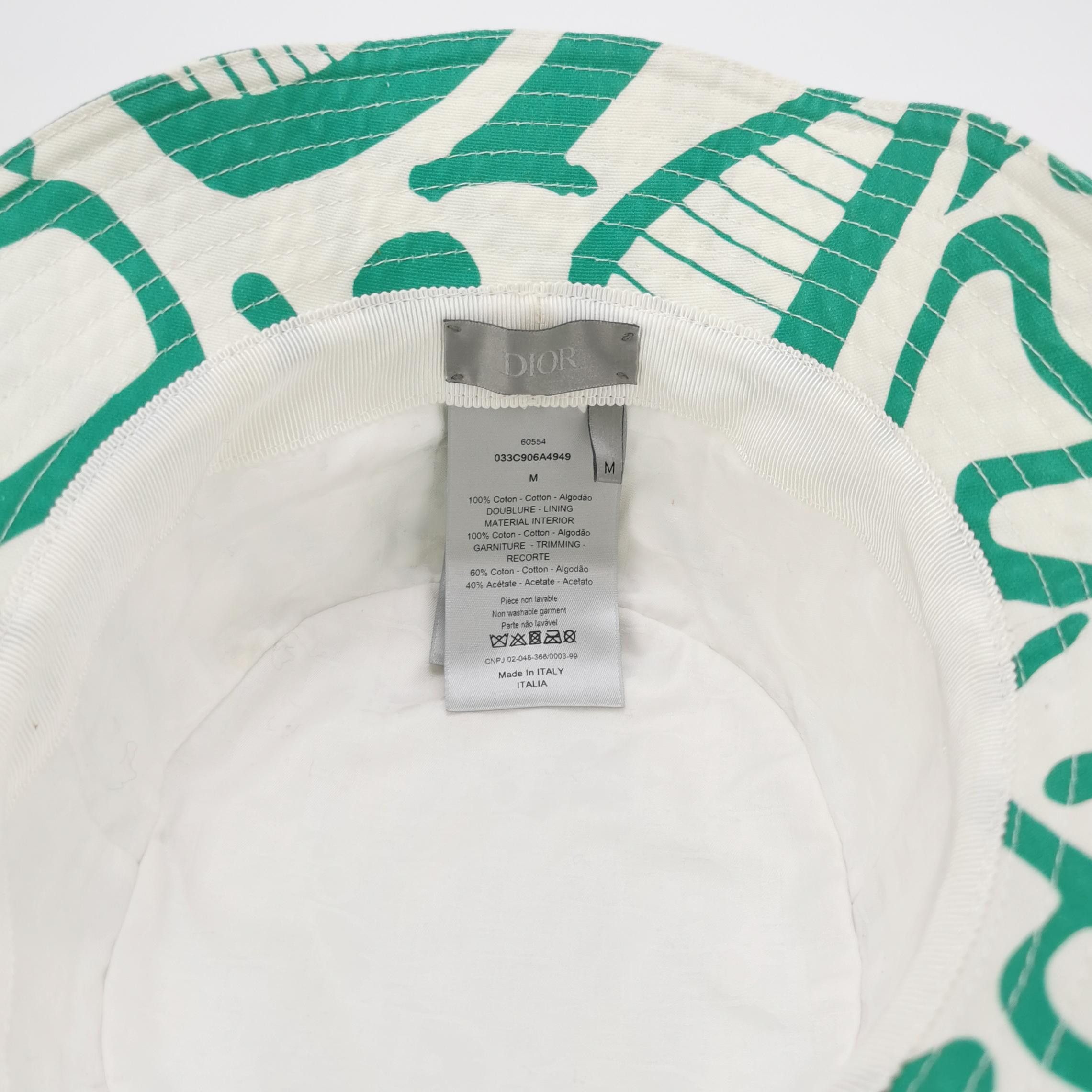 Dior Dior x Shawn Stussy Logo Bucket Hat Size M Size ONE SIZE - 4 Thumbnail