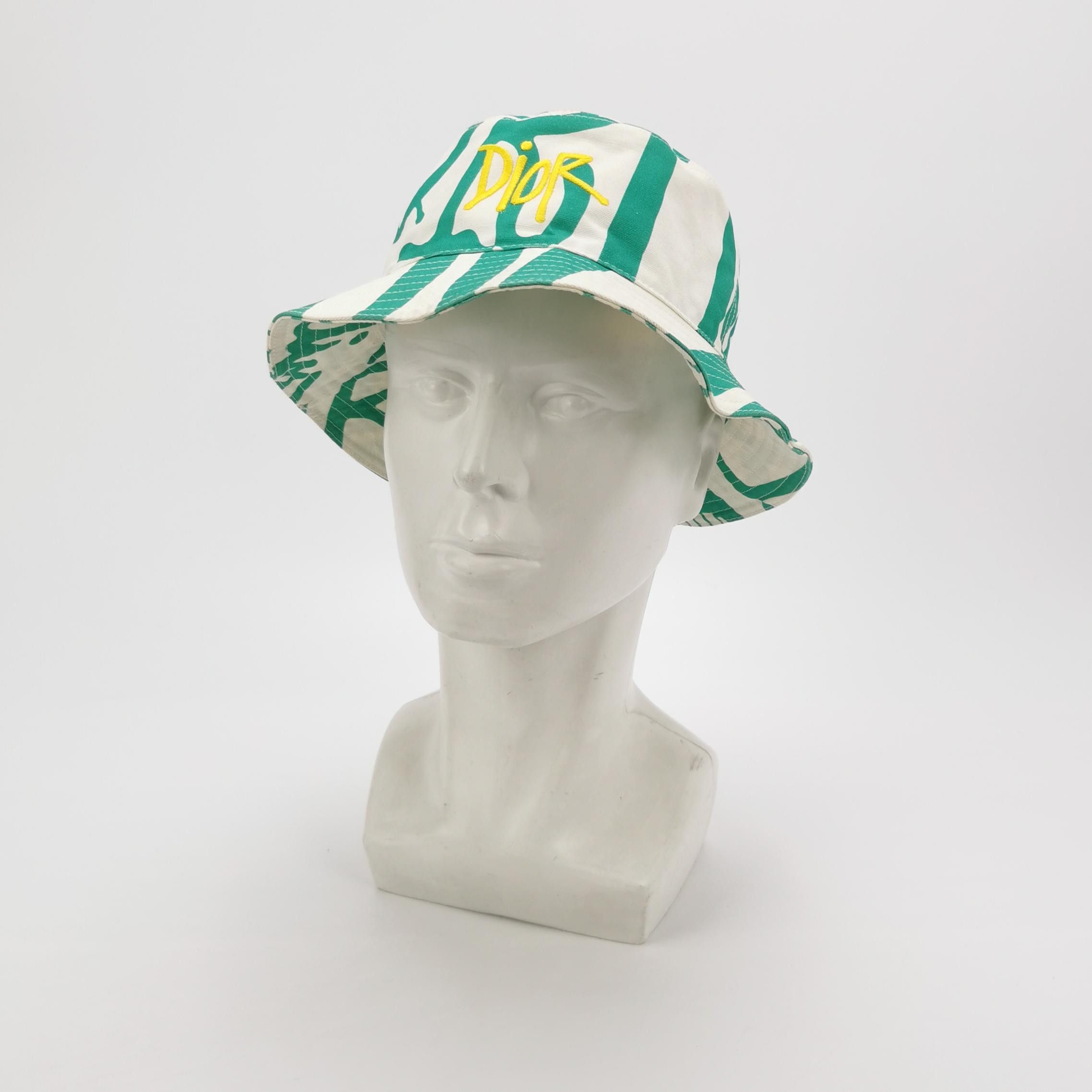 Dior Dior x Shawn Stussy Logo Bucket Hat Size M Size ONE SIZE - 2 Thumbnail