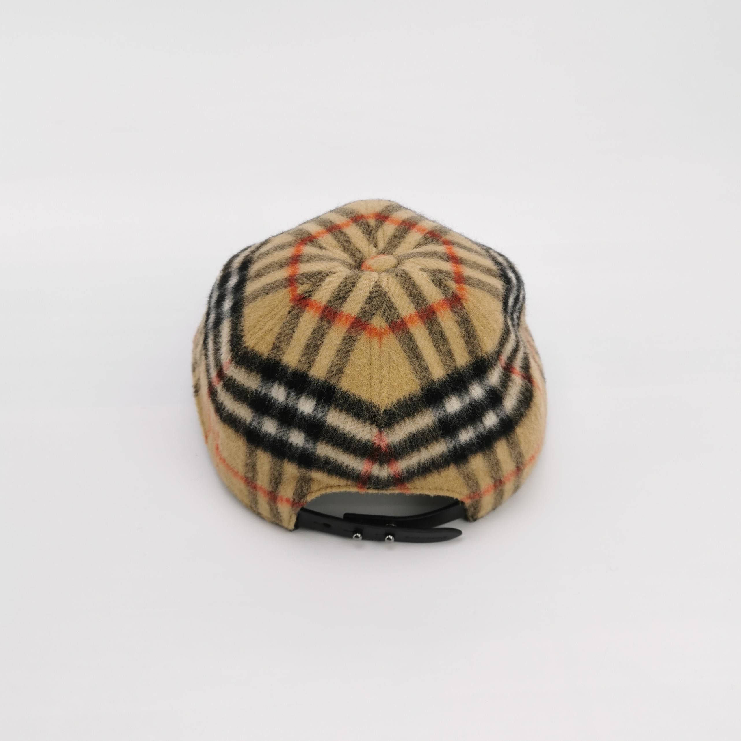 Burberry Burberry Check Wool Baseball Cap Size M Size ONE SIZE - 3 Thumbnail