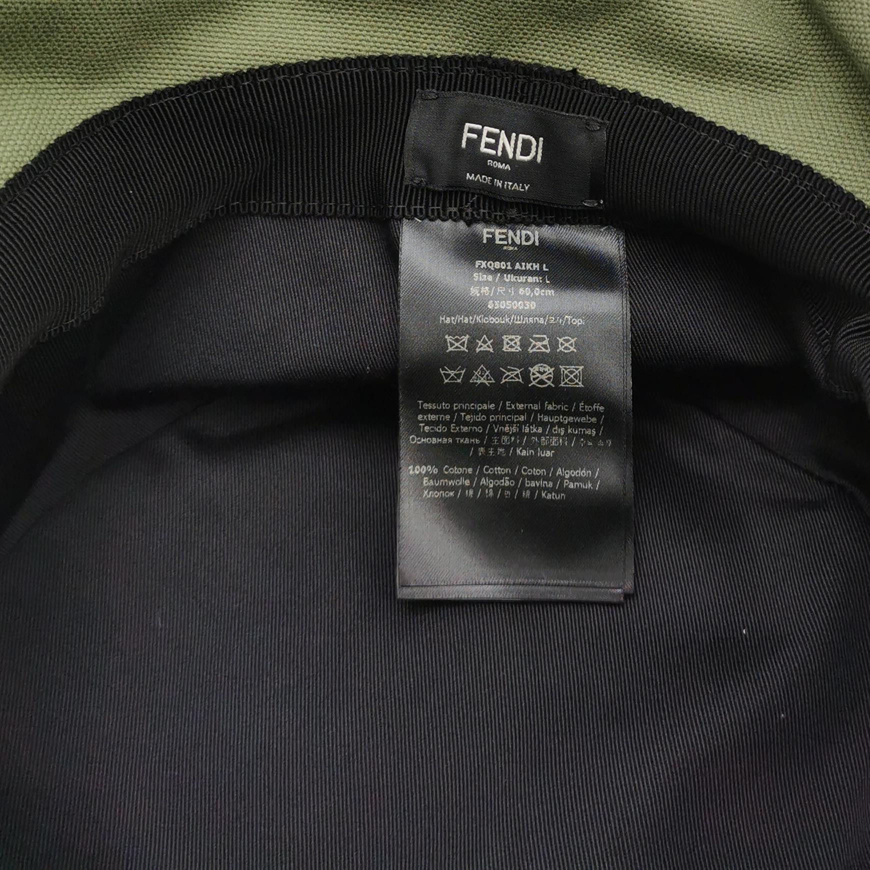 Fendi Fendi Logo Patch Bucket Hat Size L Size ONE SIZE - 4 Thumbnail