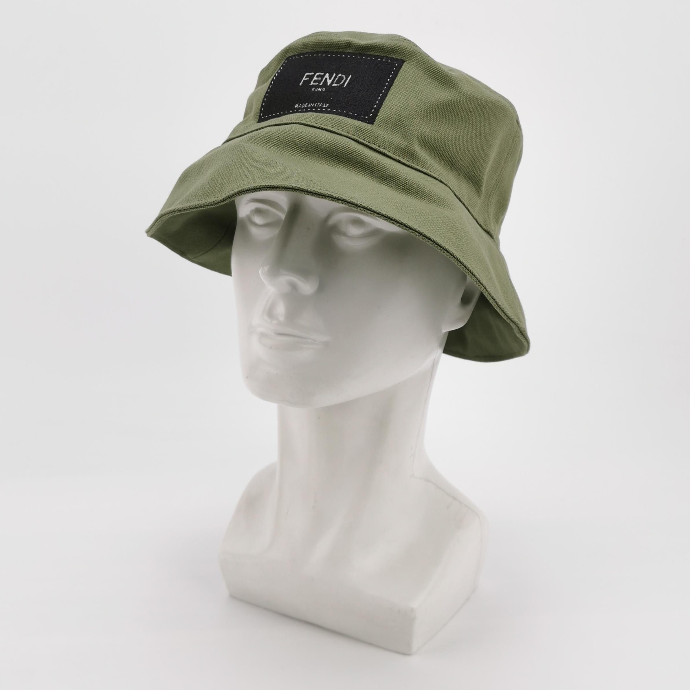 Fendi Fendi Logo Patch Bucket Hat Size L Size ONE SIZE - 2 Thumbnail