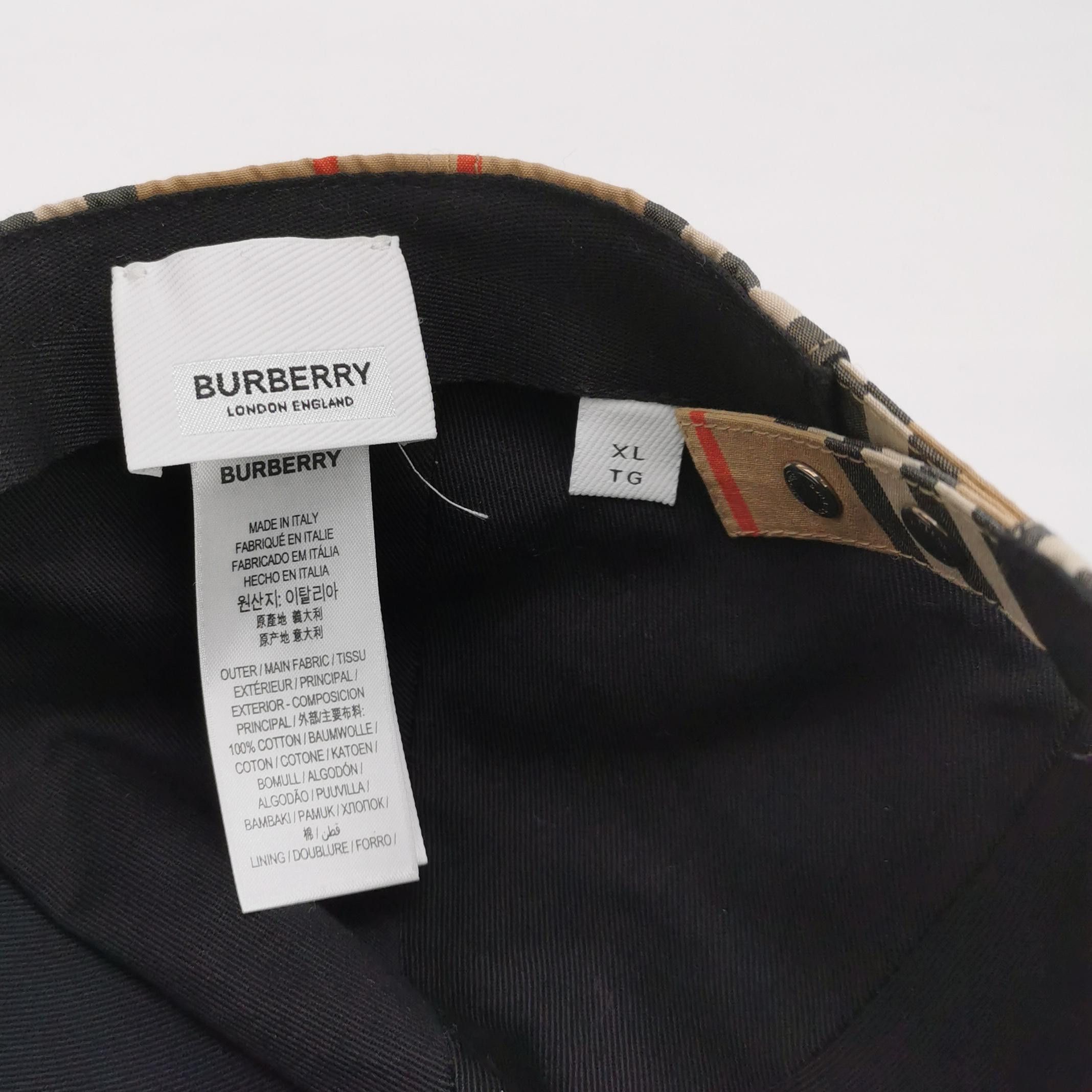 Burberry Burberry TB Logo Vintage Check Baseball Cap Size XL Size ONE SIZE - 4 Thumbnail