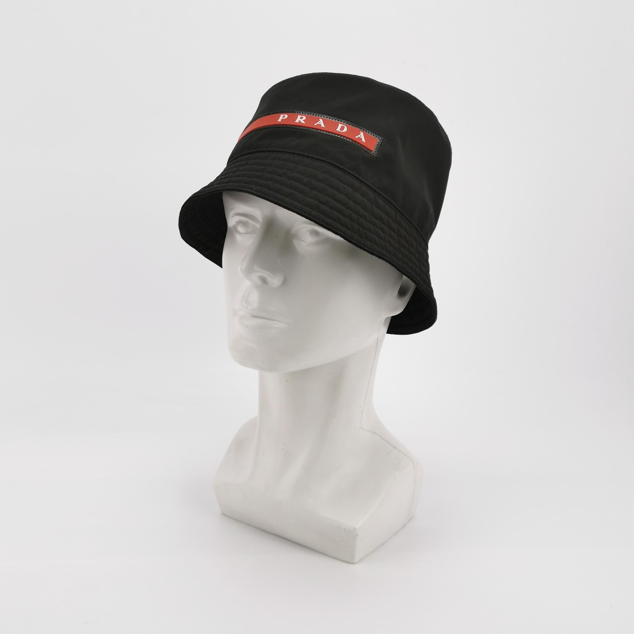 Prada Prada Nylon Logo Bucket Hat Size L Size ONE SIZE - 2 Thumbnail