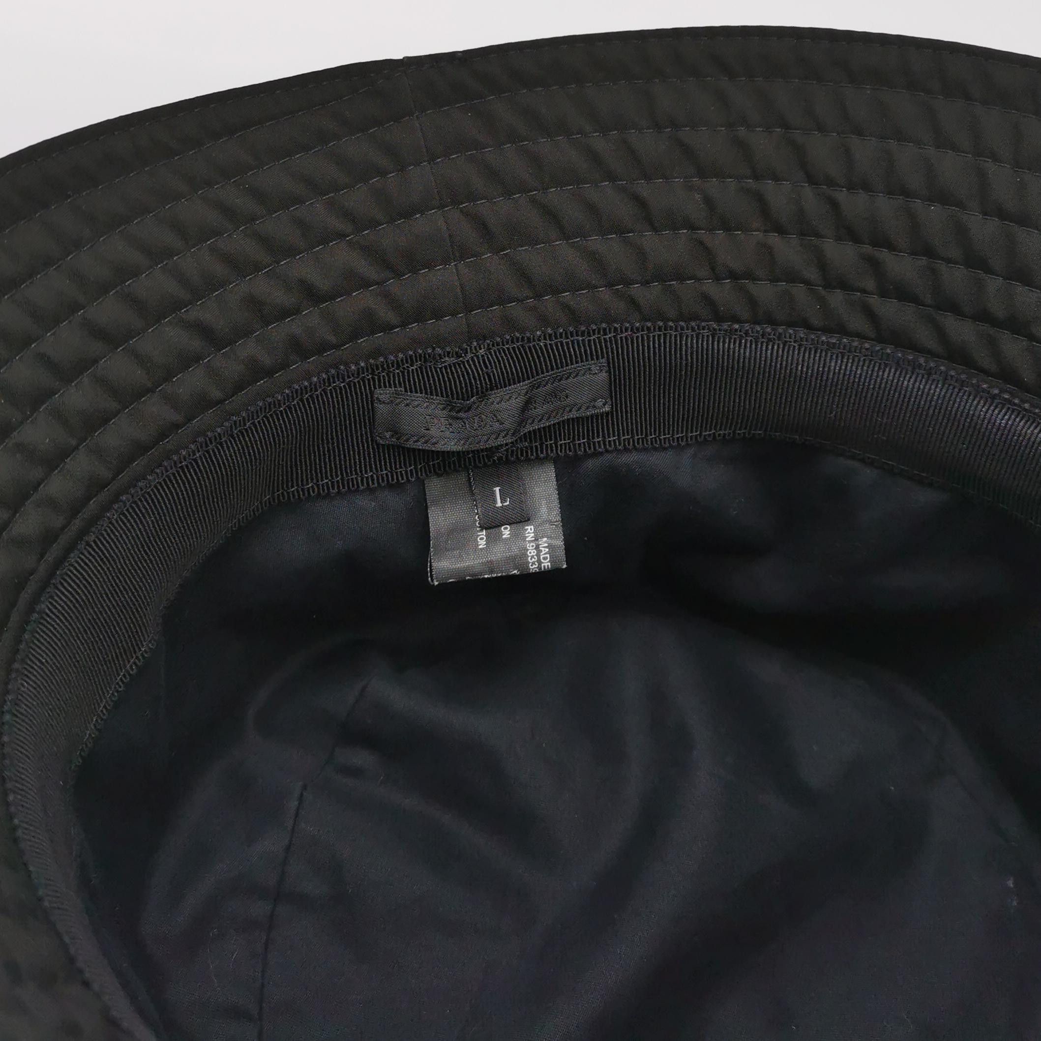 Prada Prada Nylon Logo Bucket Hat Size L Size ONE SIZE - 4 Thumbnail