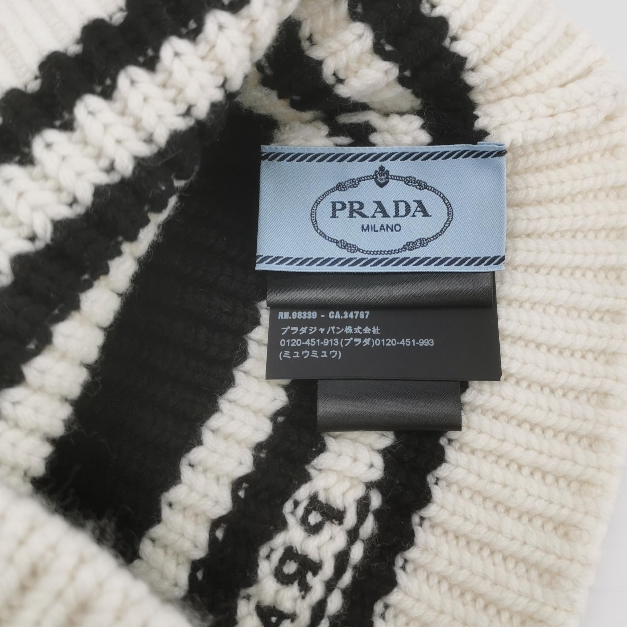 Prada Prada Logo Knit Beanie One Size Size ONE SIZE - 5 Thumbnail