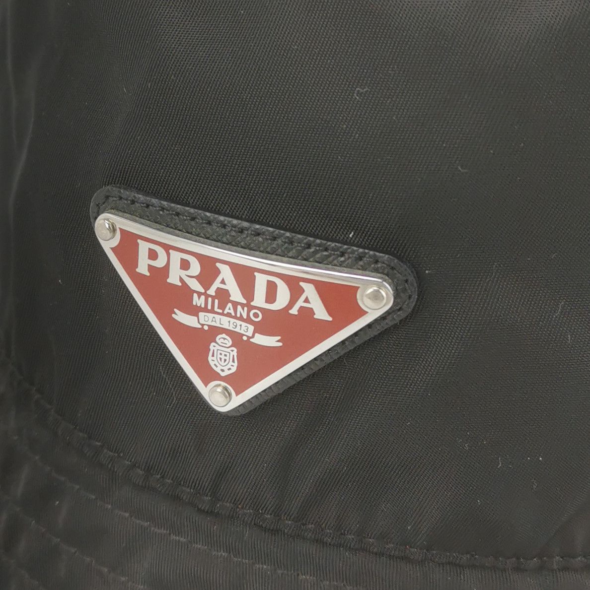 Prada Prada Triangle Logo Nylon Bucket Hat Size S Size ONE SIZE - 4 Thumbnail