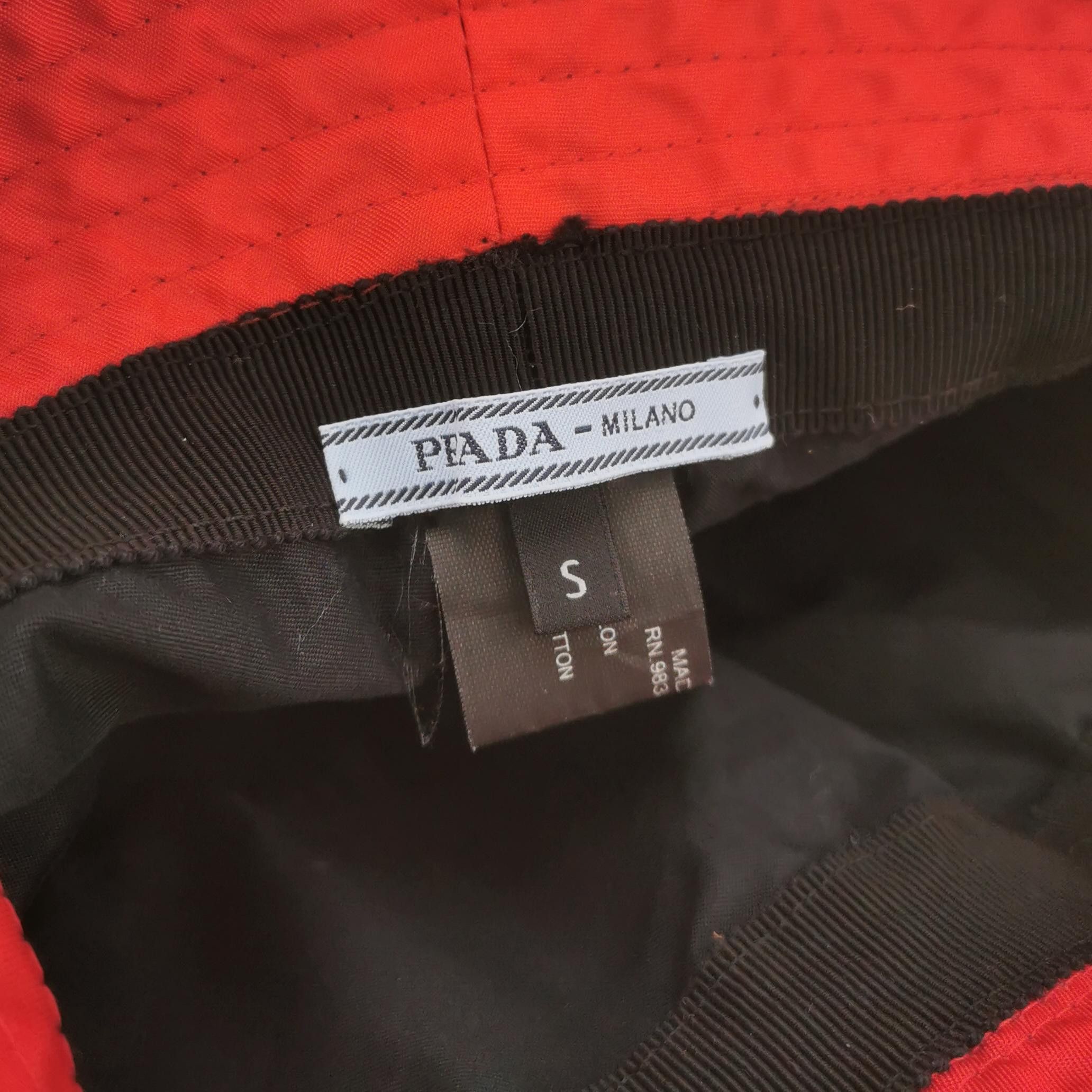 Prada Prada Triangle Logo Nylon Bucket Hat Size S Size ONE SIZE - 5 Thumbnail