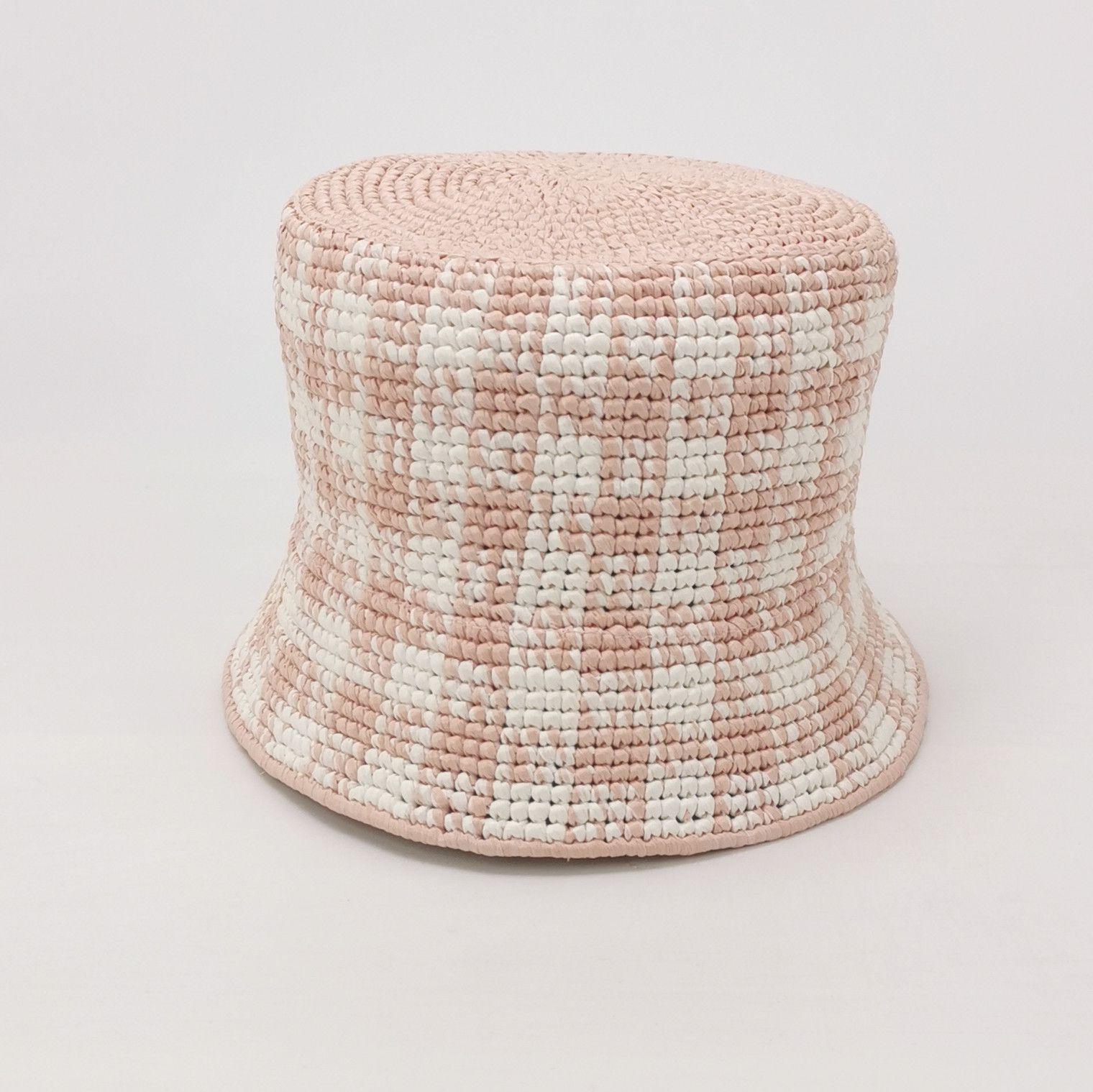 Prada Prada Gingham Raffia Bucket Hat Size M Size ONE SIZE - 3 Thumbnail