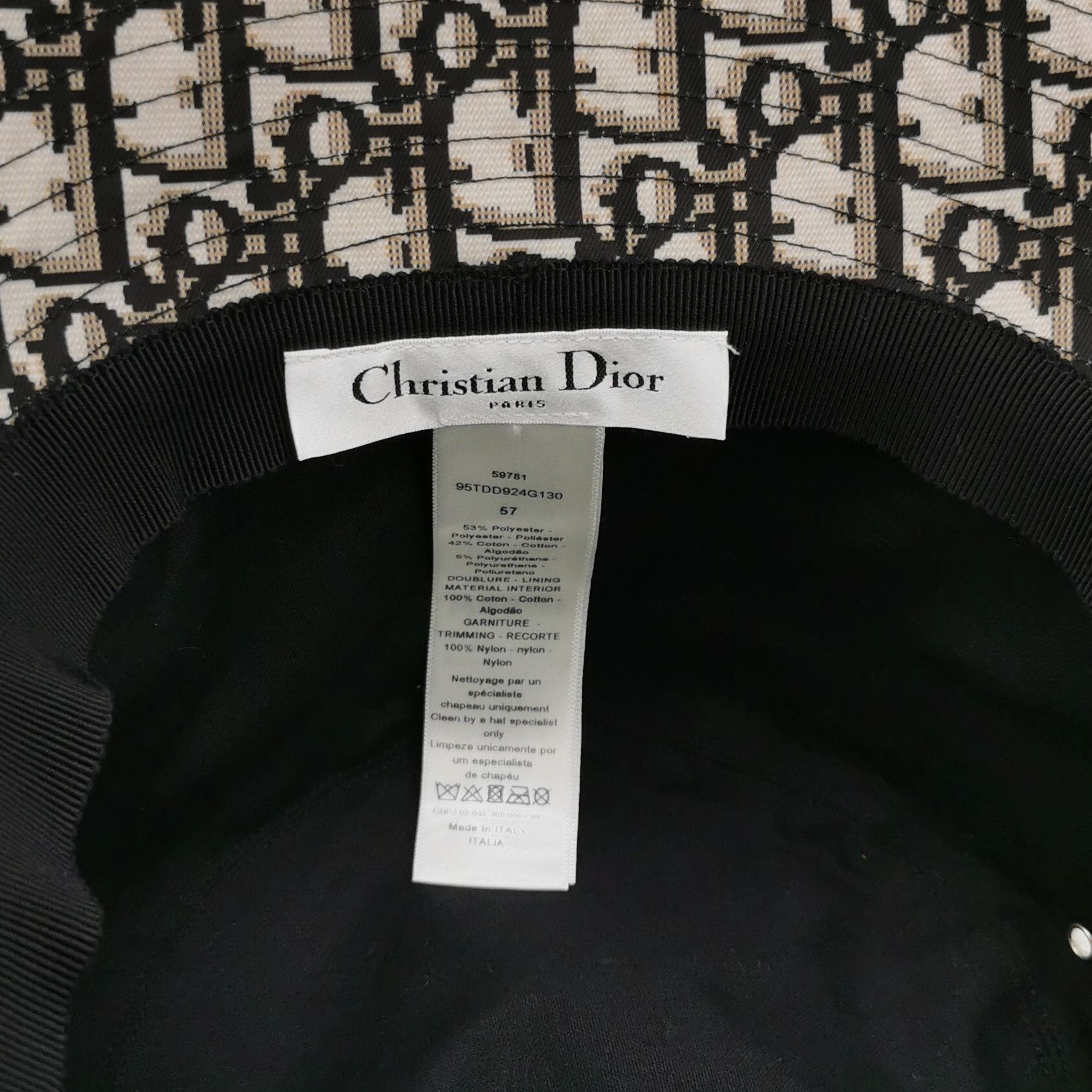 Dior Dior Teddy-D Mesh Bucket Hat Size 57 Size ONE SIZE - 4 Thumbnail