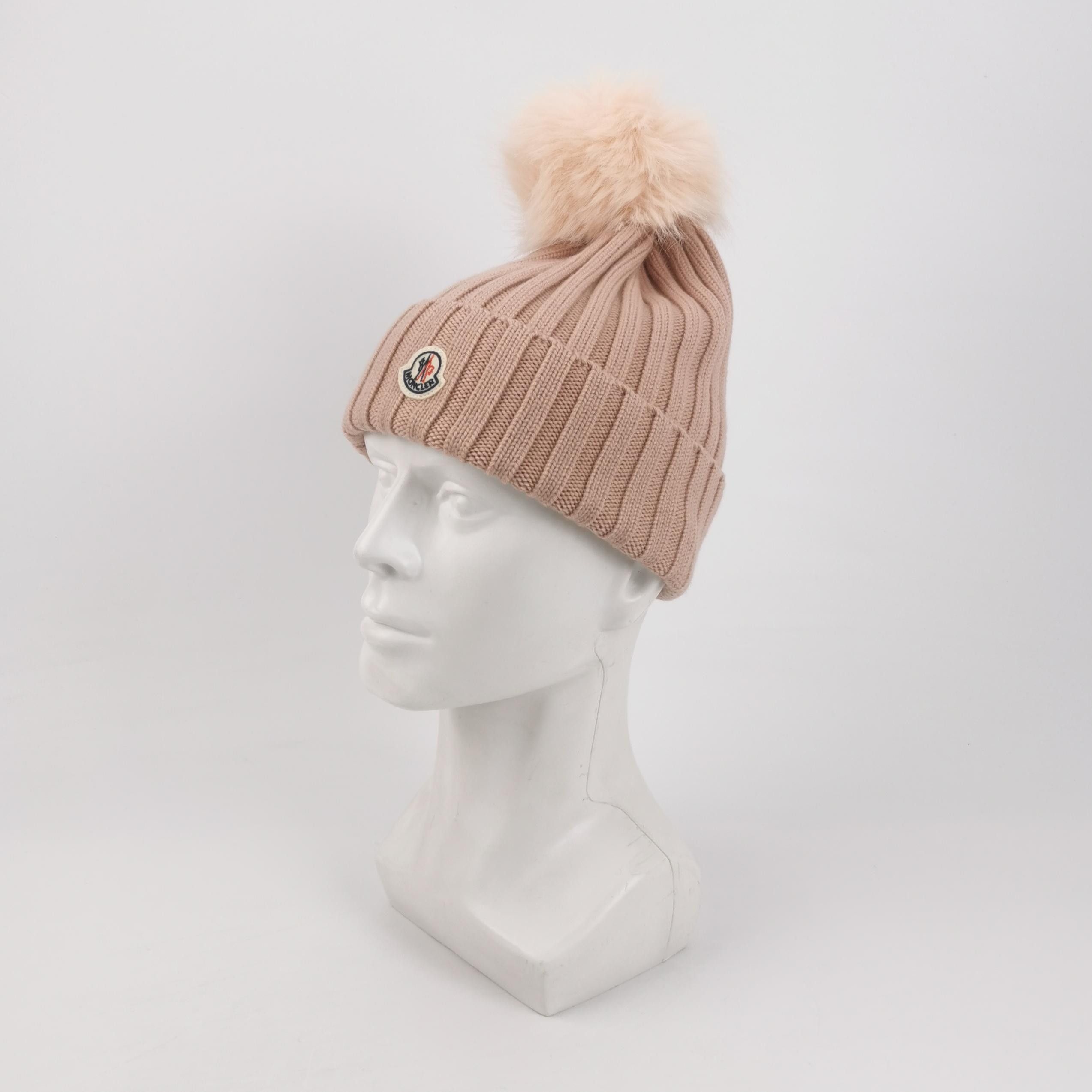 Moncler Moncler Logo Patch Pom-Pom Beanie One Size Size ONE SIZE - 2 Thumbnail