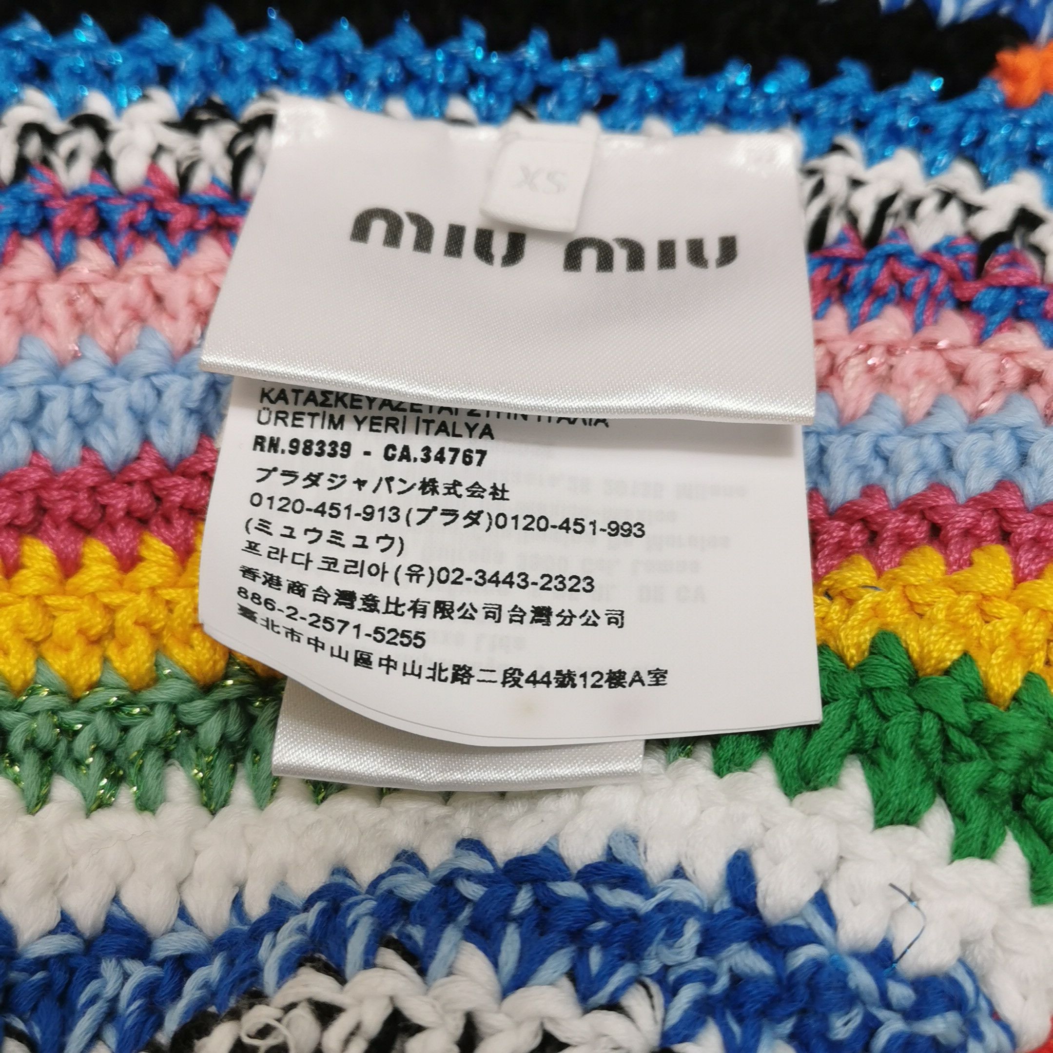 Miu Miu Miu Miu Crochet Bucket Hat Size XS Size ONE SIZE - 5 Thumbnail
