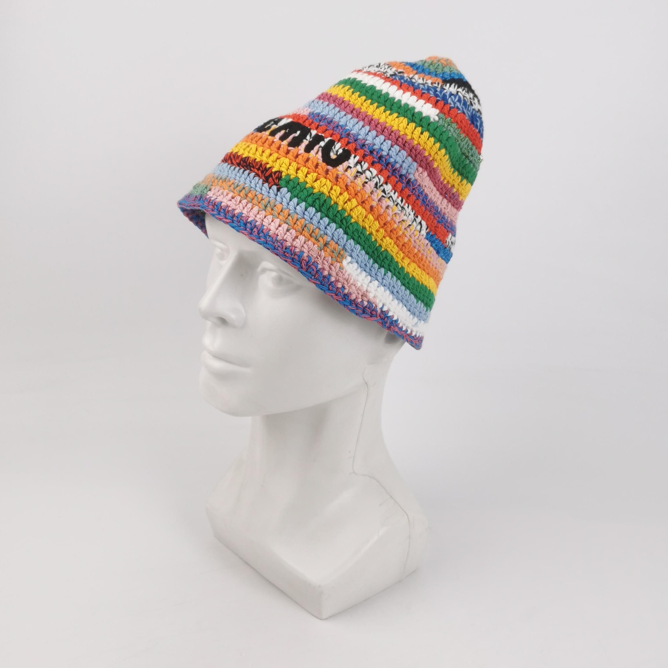 Miu Miu Miu Miu Crochet Bucket Hat Size XS Size ONE SIZE - 2 Thumbnail