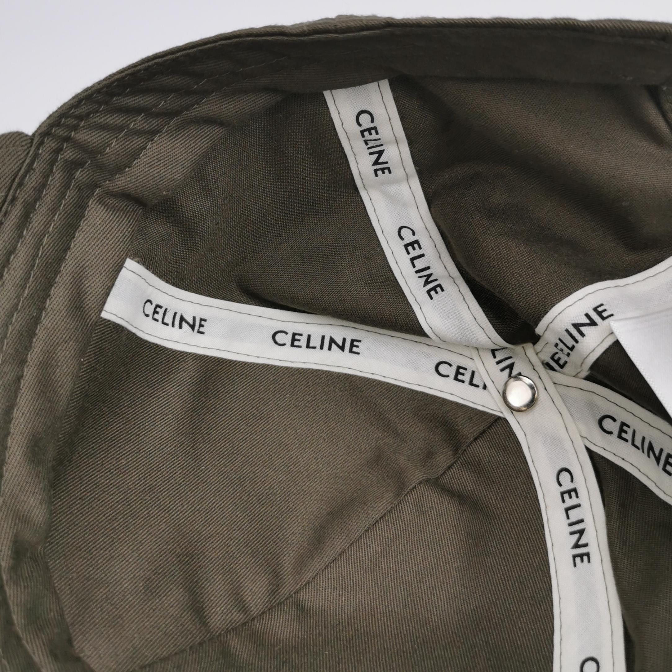 Celine Celine Triomphe Logo Baseball Cap Size S Size ONE SIZE - 5 Thumbnail