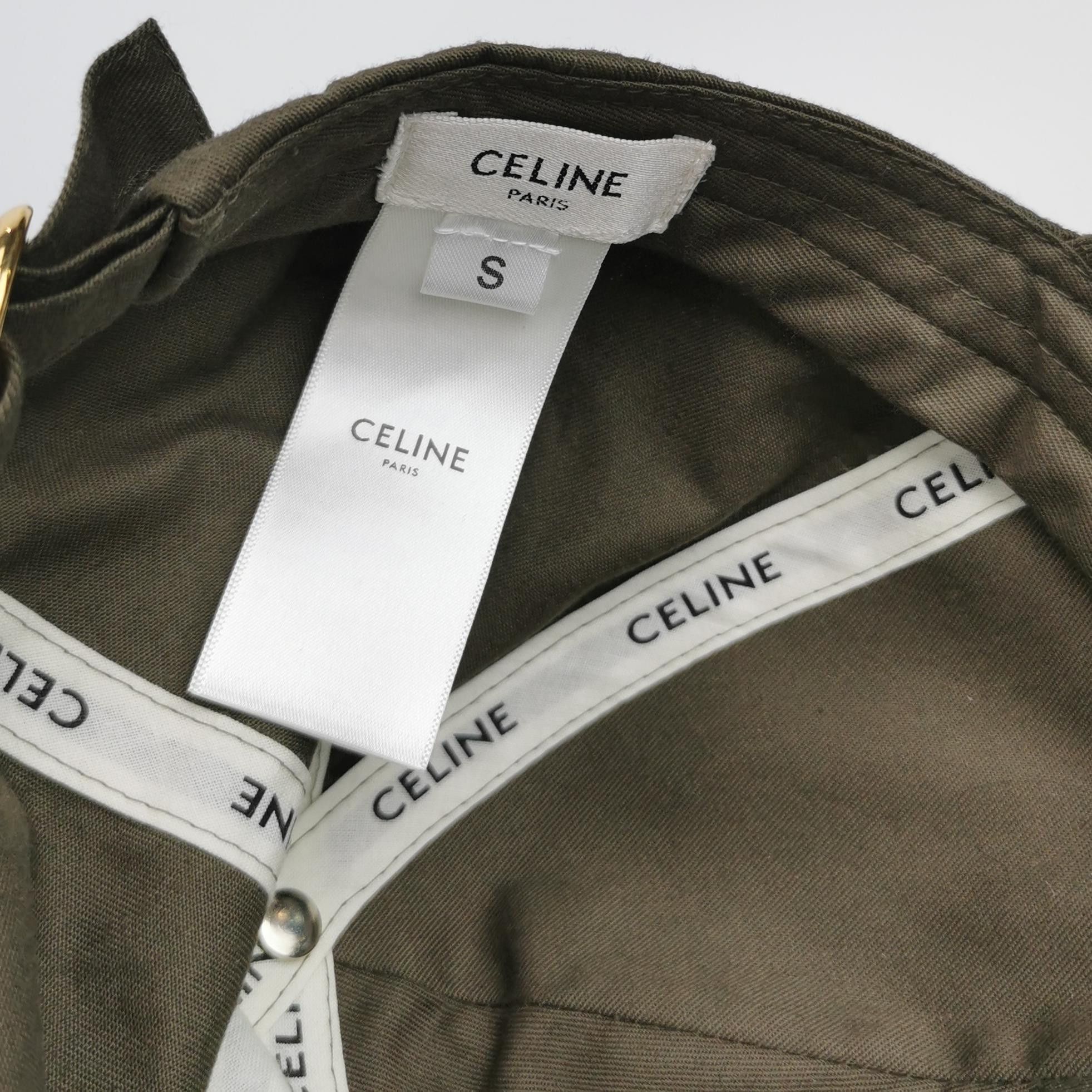 Celine Celine Triomphe Logo Baseball Cap Size S Size ONE SIZE - 6 Thumbnail