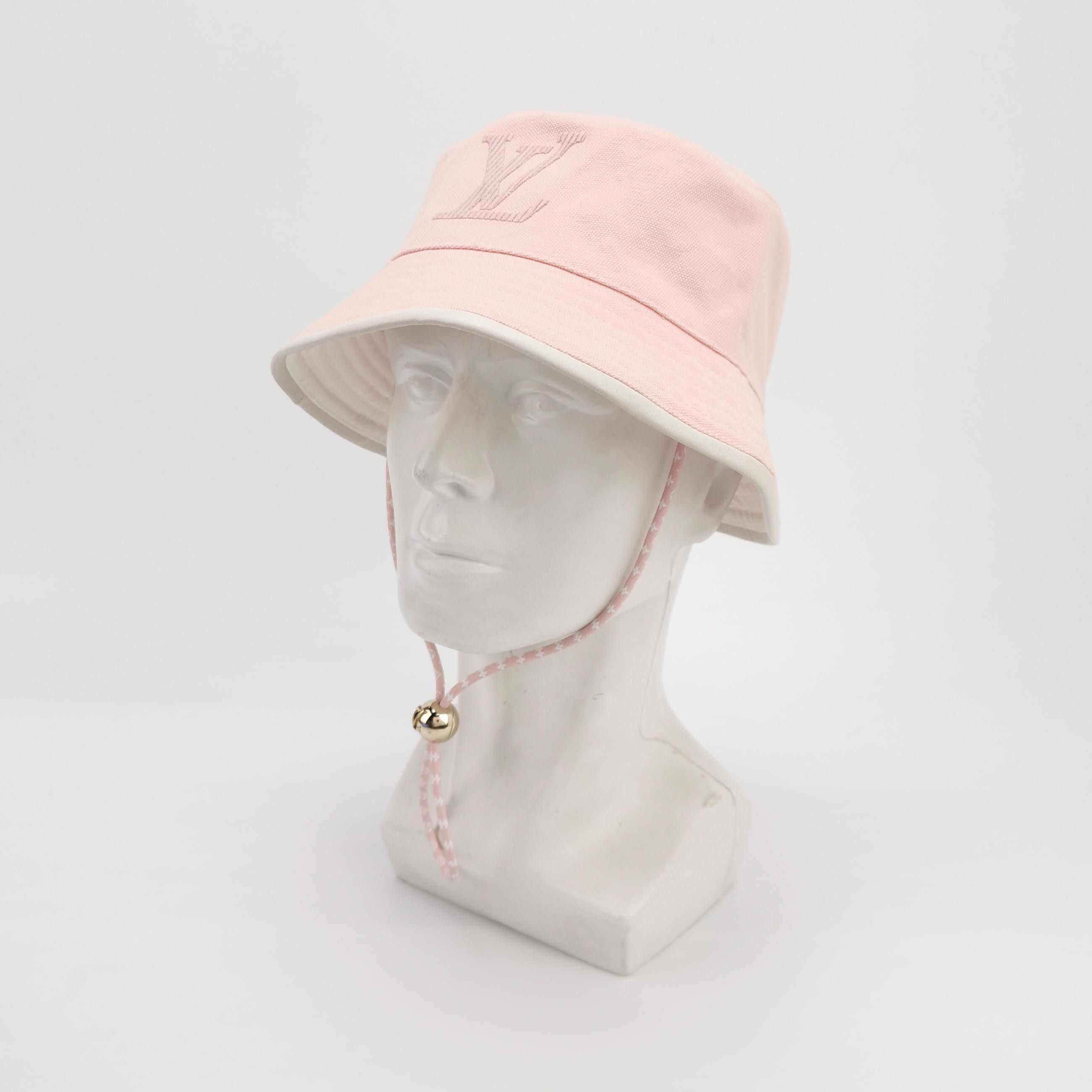 Louis Vuitton Louis Vuitton Pink Cotton Bucket Hat Size S Size ONE SIZE - 2 Thumbnail