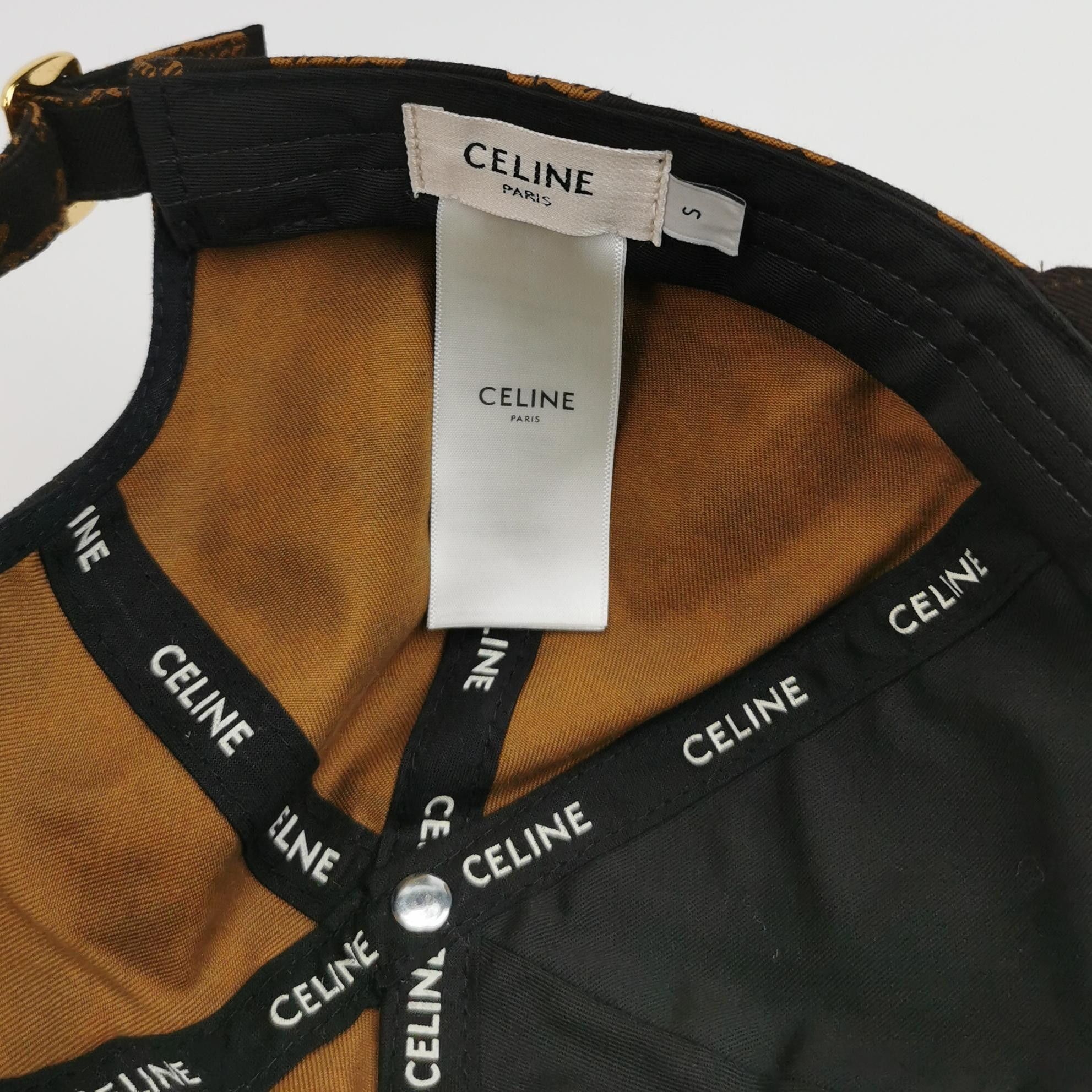 Celine Celine Triomphe Logo Baseball Cap Size S Size ONE SIZE - 6 Thumbnail