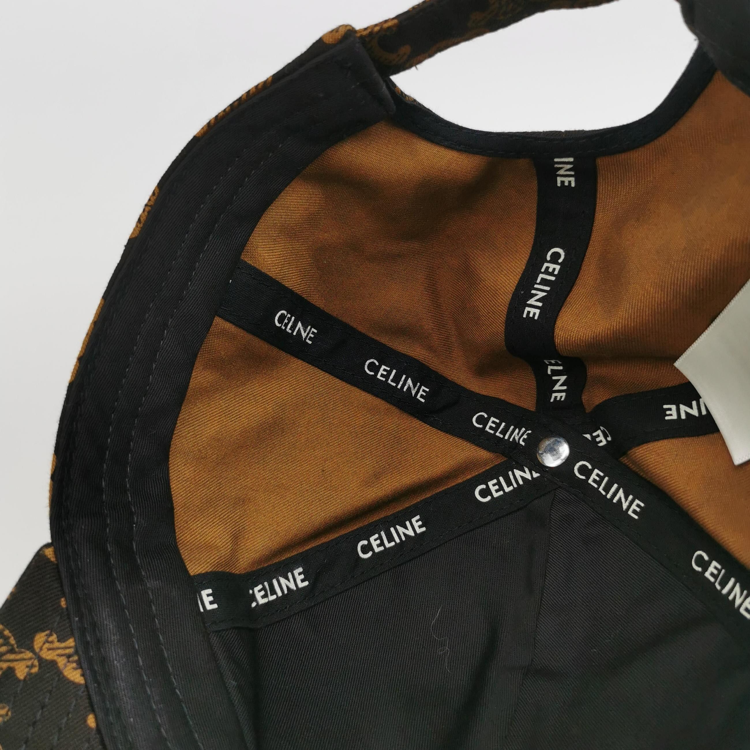 Celine Celine Triomphe Logo Baseball Cap Size S Size ONE SIZE - 5 Thumbnail