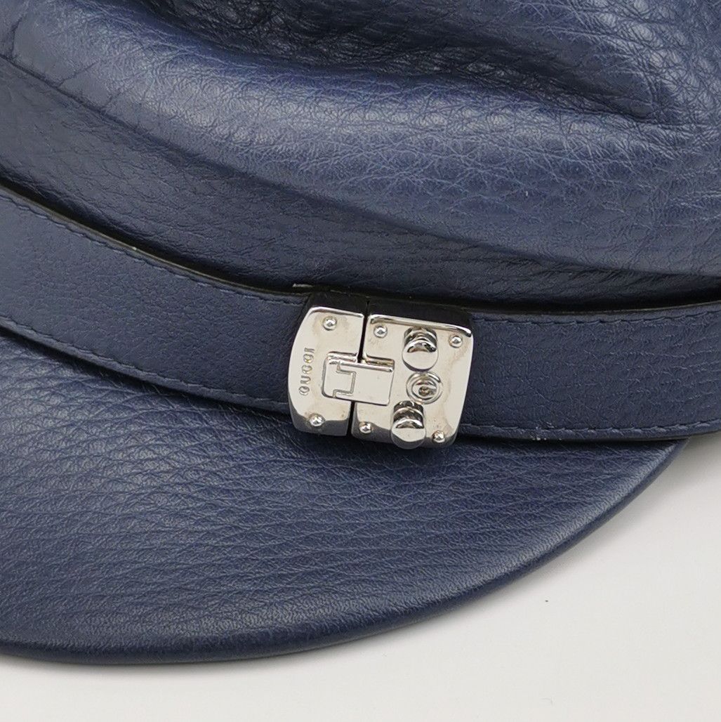 Gucci Gucci Leather Logo Buckle Cap Size ONE SIZE Size ONE SIZE - 4 Thumbnail