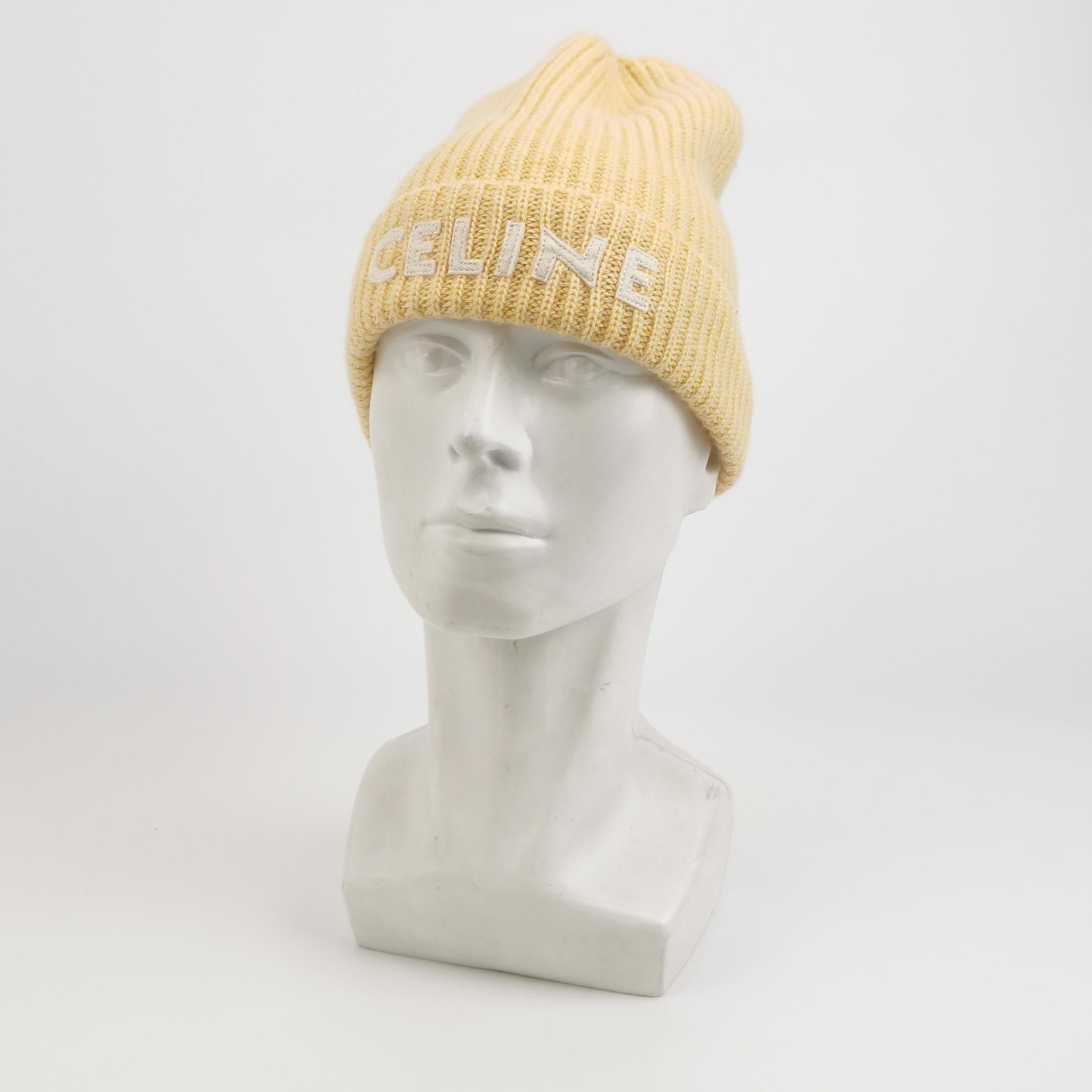 Celine Celine Logo Patch Knit Hat Size ONE SIZE Size ONE SIZE - 2 Thumbnail