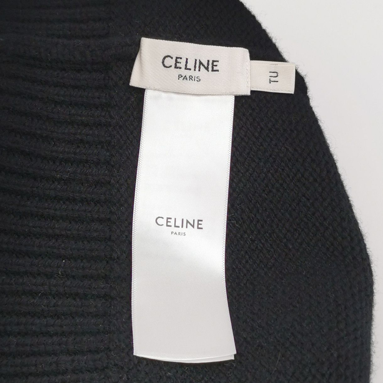 Celine Celine Triomphe Beanie Black Size One Size Size ONE SIZE - 5 Thumbnail
