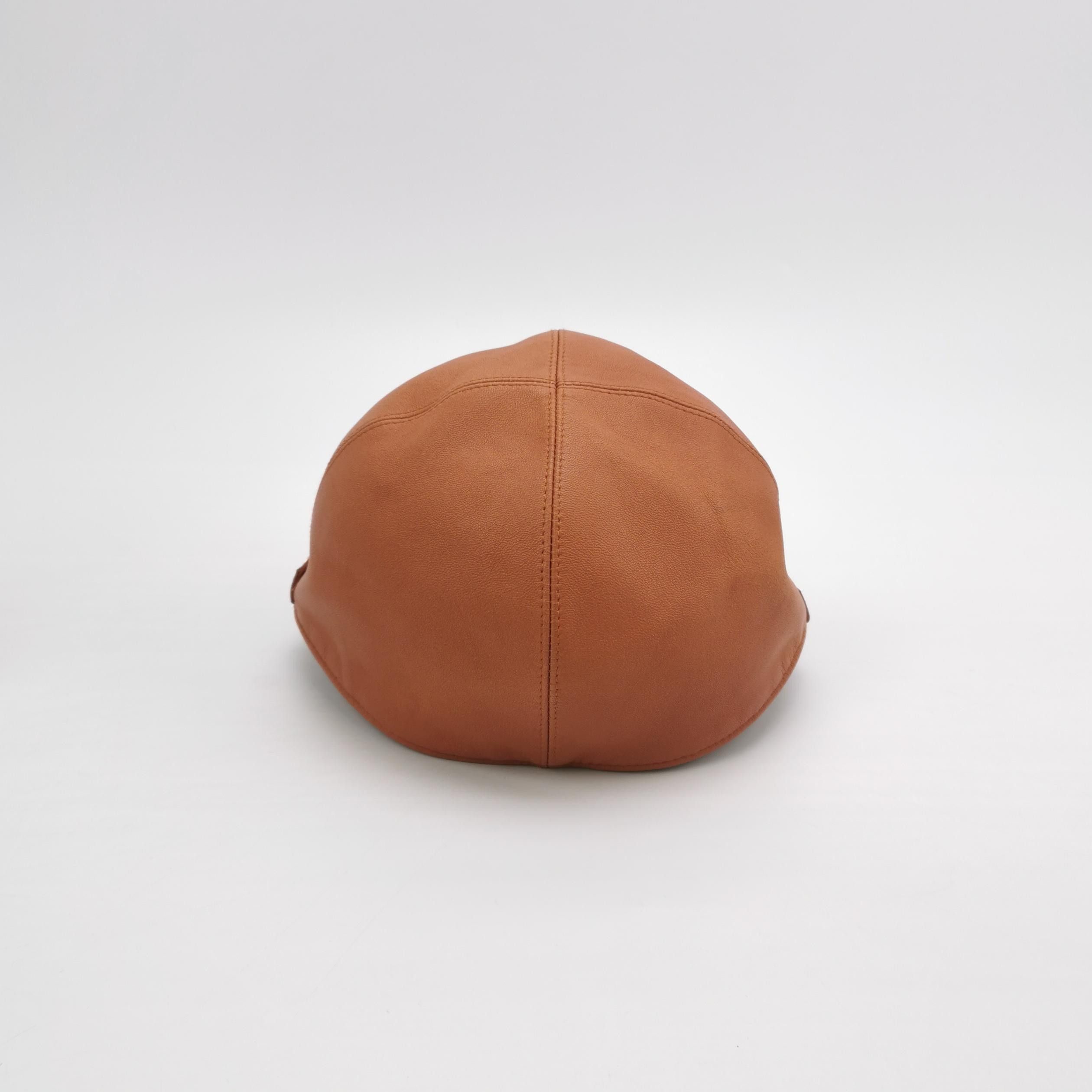 Hermes Hermes Lambskin Leather Cap ONE SIZE Size ONE SIZE - 3 Thumbnail
