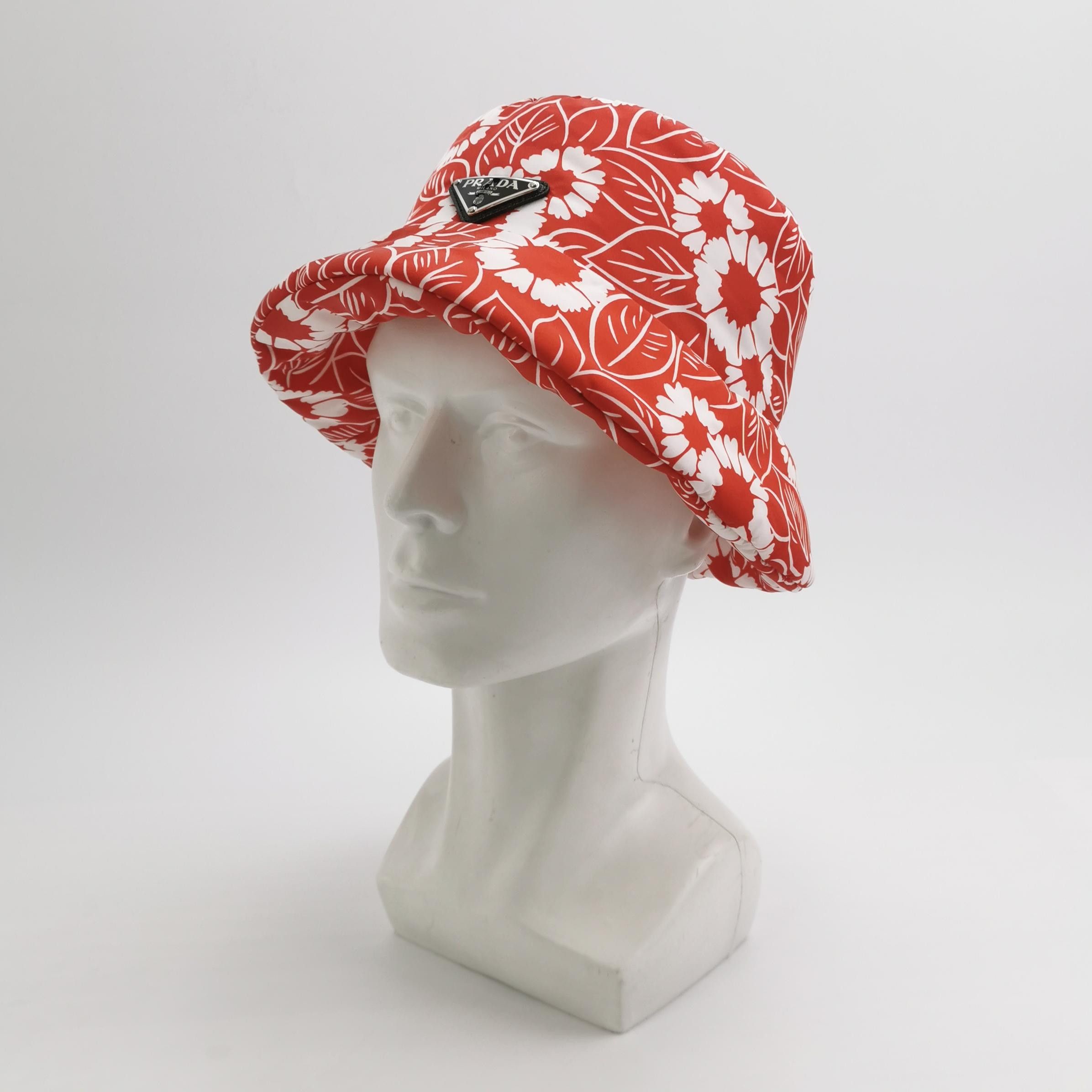 Prada Prada Floral Print Re-Nylon Bucket Hat Size L Size ONE SIZE - 2 Thumbnail