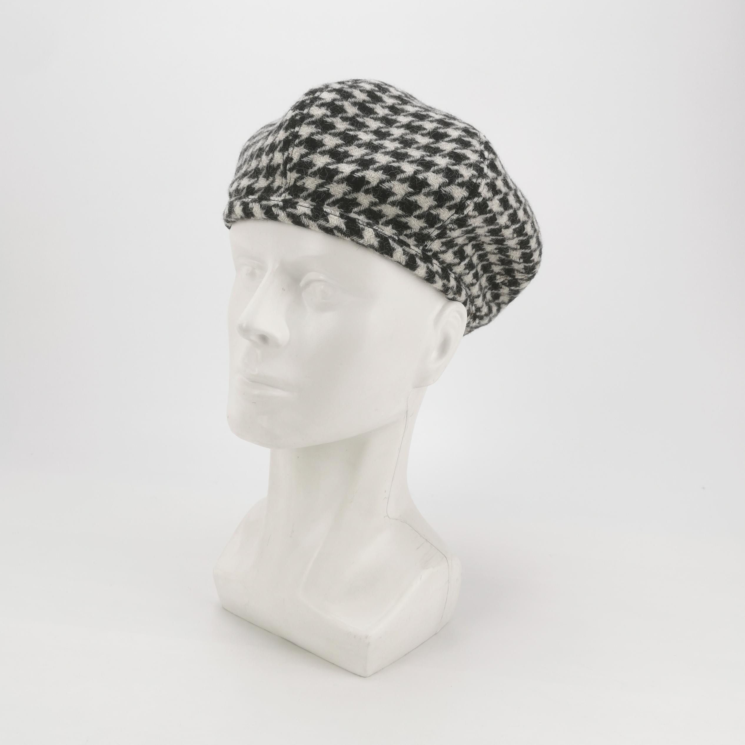 Miu Miu Miu Miu Houndstooth Beret Size S Size ONE SIZE - 2 Thumbnail