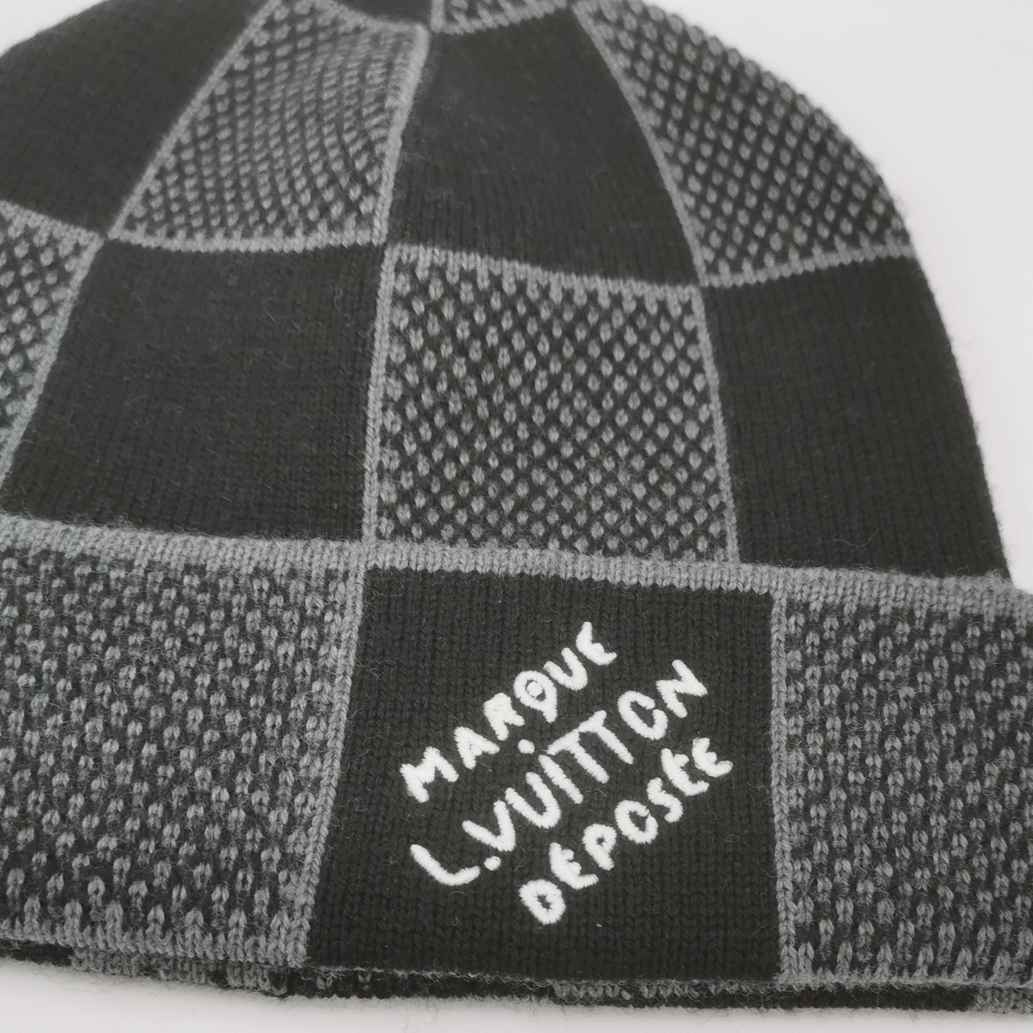 Louis Vuitton Louis Vuitton Damier Heritage Logo Beanie Size ONE SIZE Size ONE SIZE - 4 Thumbnail