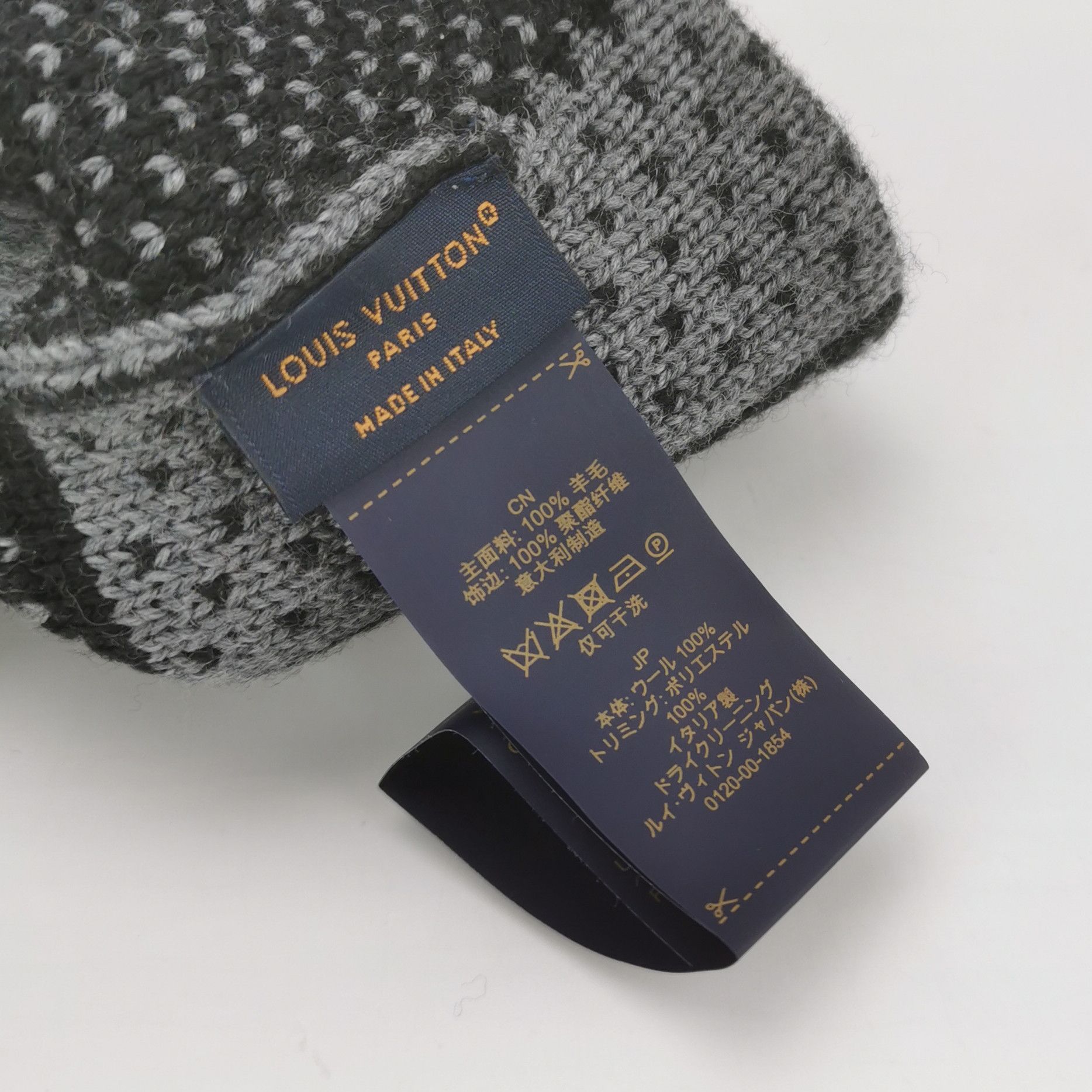Louis Vuitton Louis Vuitton Damier Heritage Logo Beanie Size ONE SIZE Size ONE SIZE - 5 Thumbnail