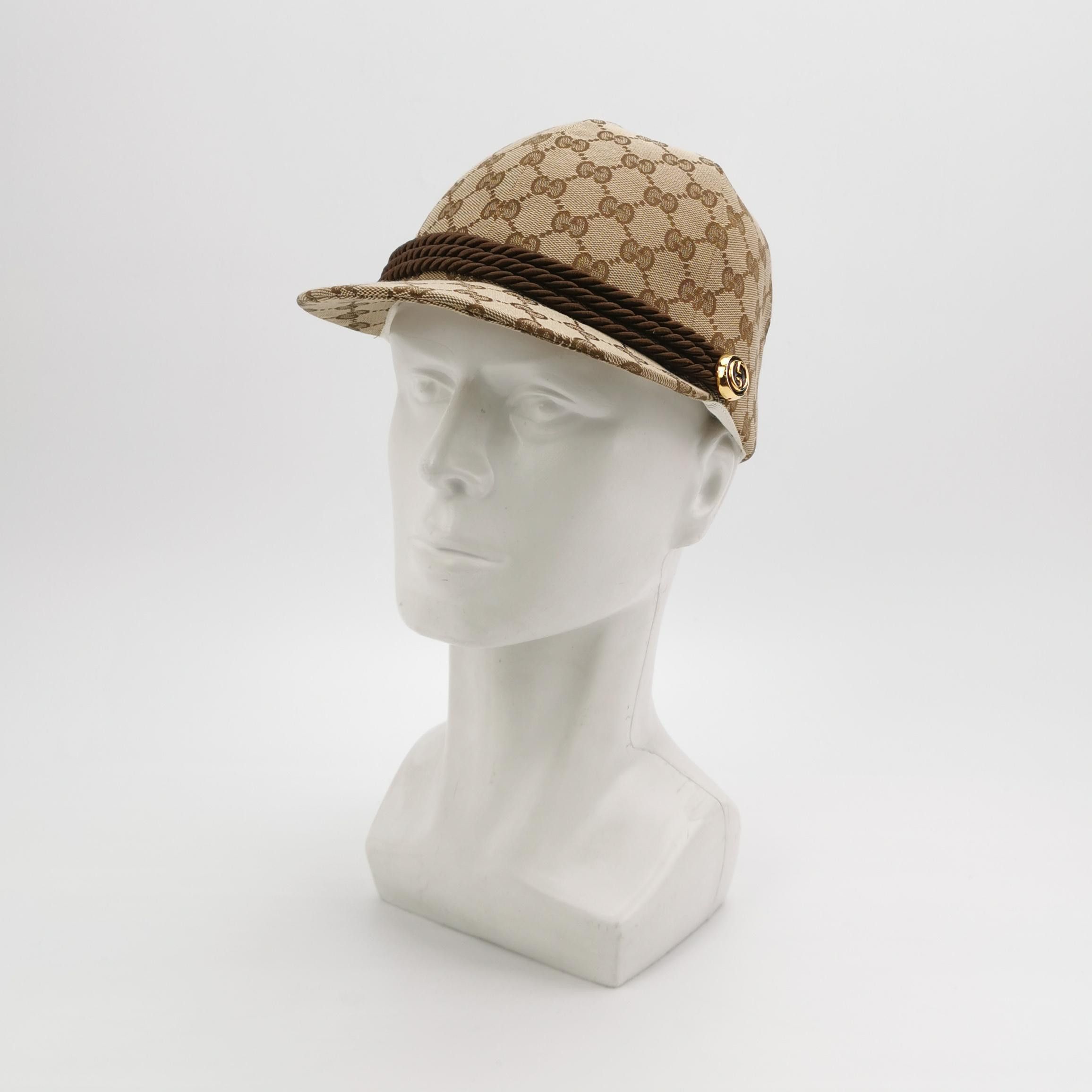Gucci Gucci GG Monogram Canvas Cap ONE SIZE Size ONE SIZE - 2 Thumbnail