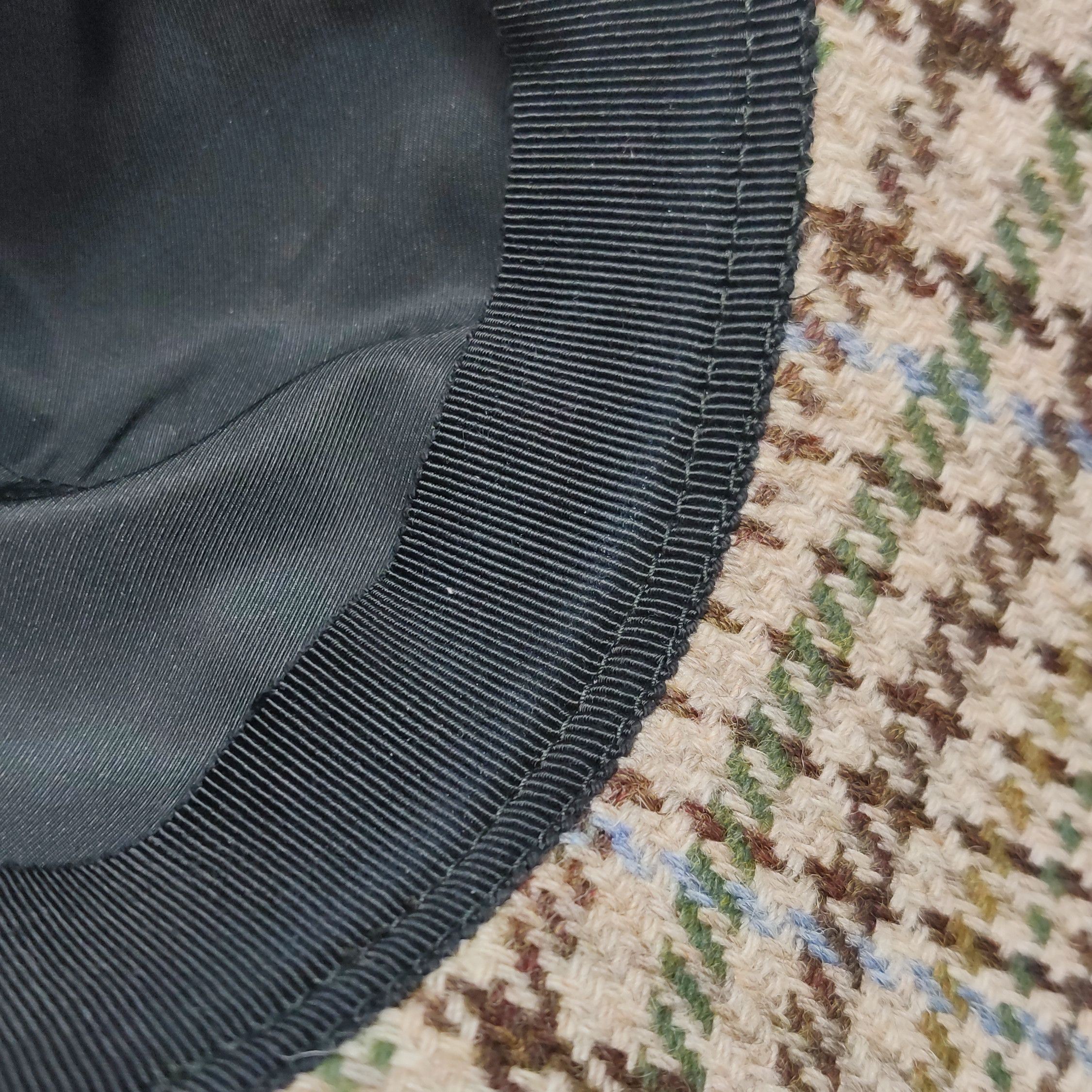 Miu Miu Miu Miu Plaid Wool Baseball Cap Size S Size ONE SIZE - 6 Thumbnail