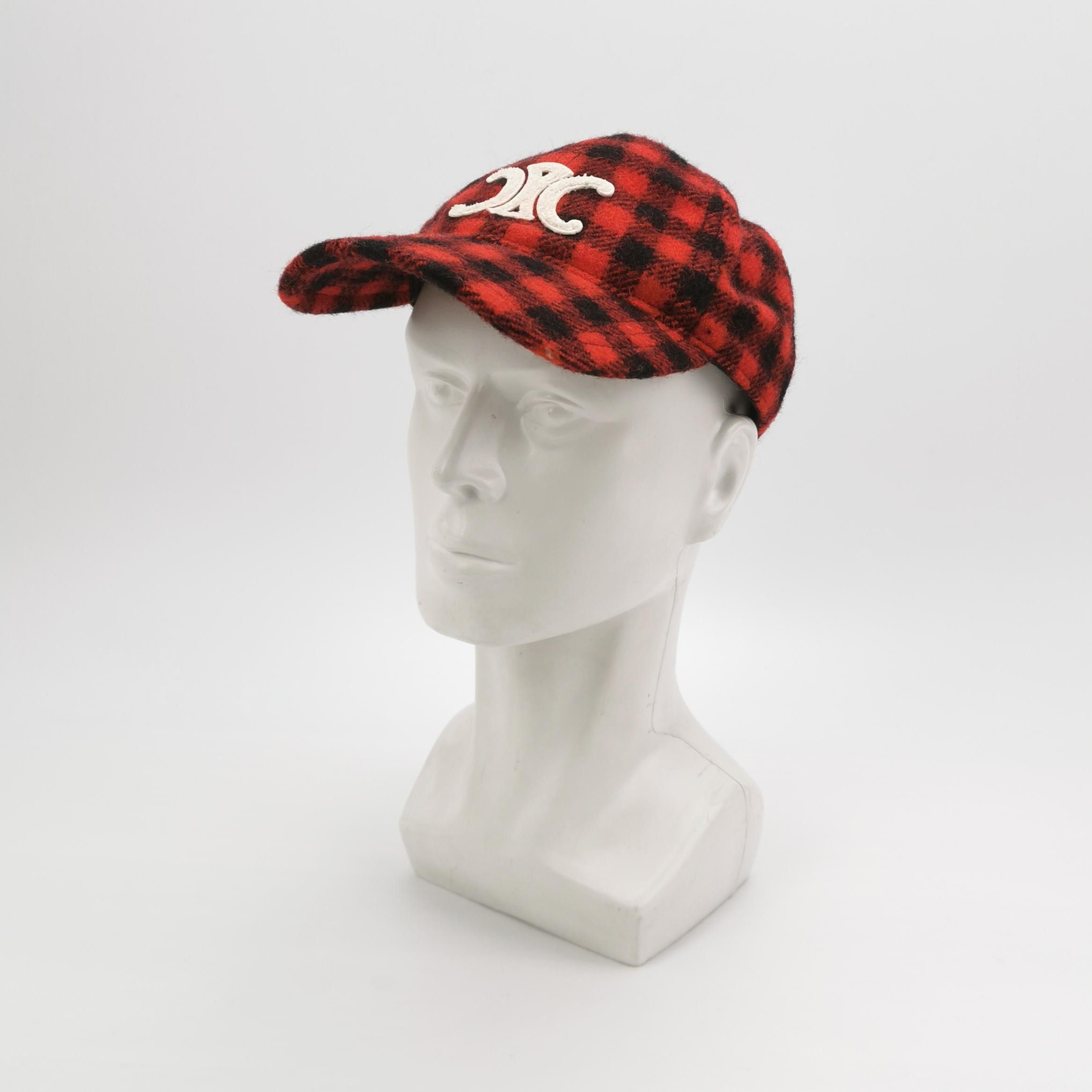 Celine Celine Plaid Triomphe Baseball Cap Size L Size ONE SIZE - 2 Thumbnail