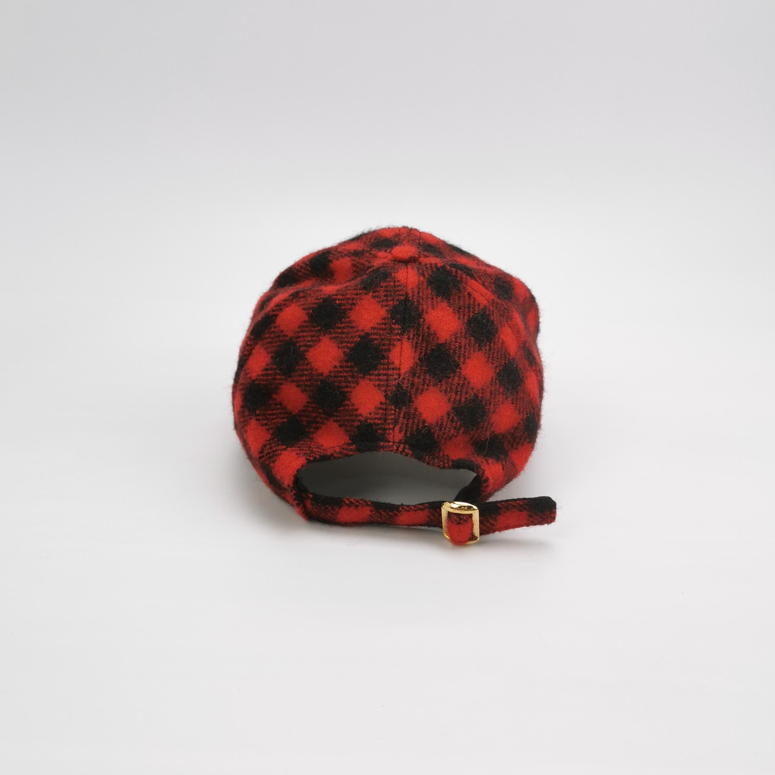 Celine Celine Plaid Triomphe Baseball Cap Size L Size ONE SIZE - 3 Thumbnail