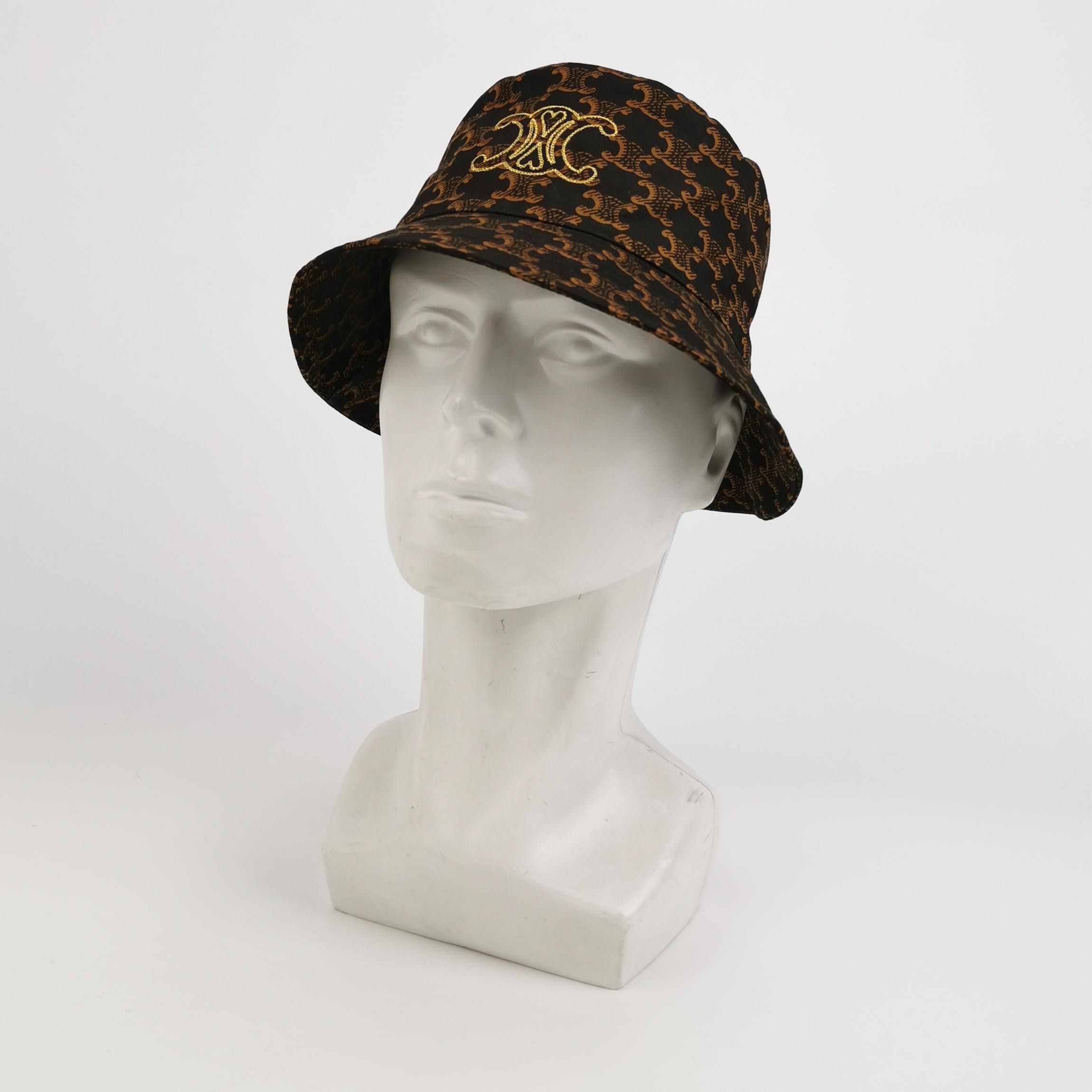 Celine Celine Triomphe Monogram Bucket Hat Size S Size ONE SIZE - 2 Thumbnail