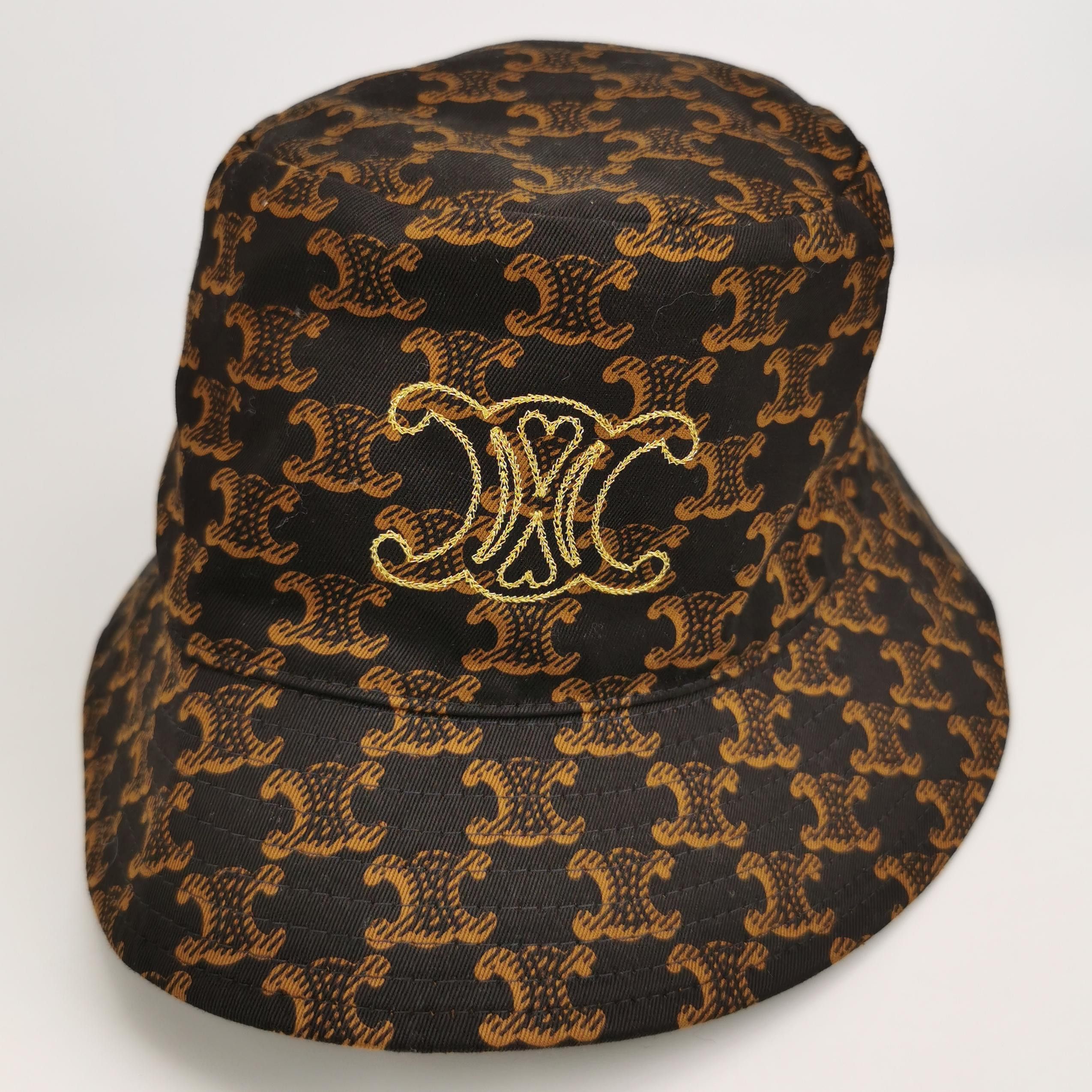 Celine Celine Triomphe Monogram Bucket Hat Size S Size ONE SIZE - 4 Thumbnail