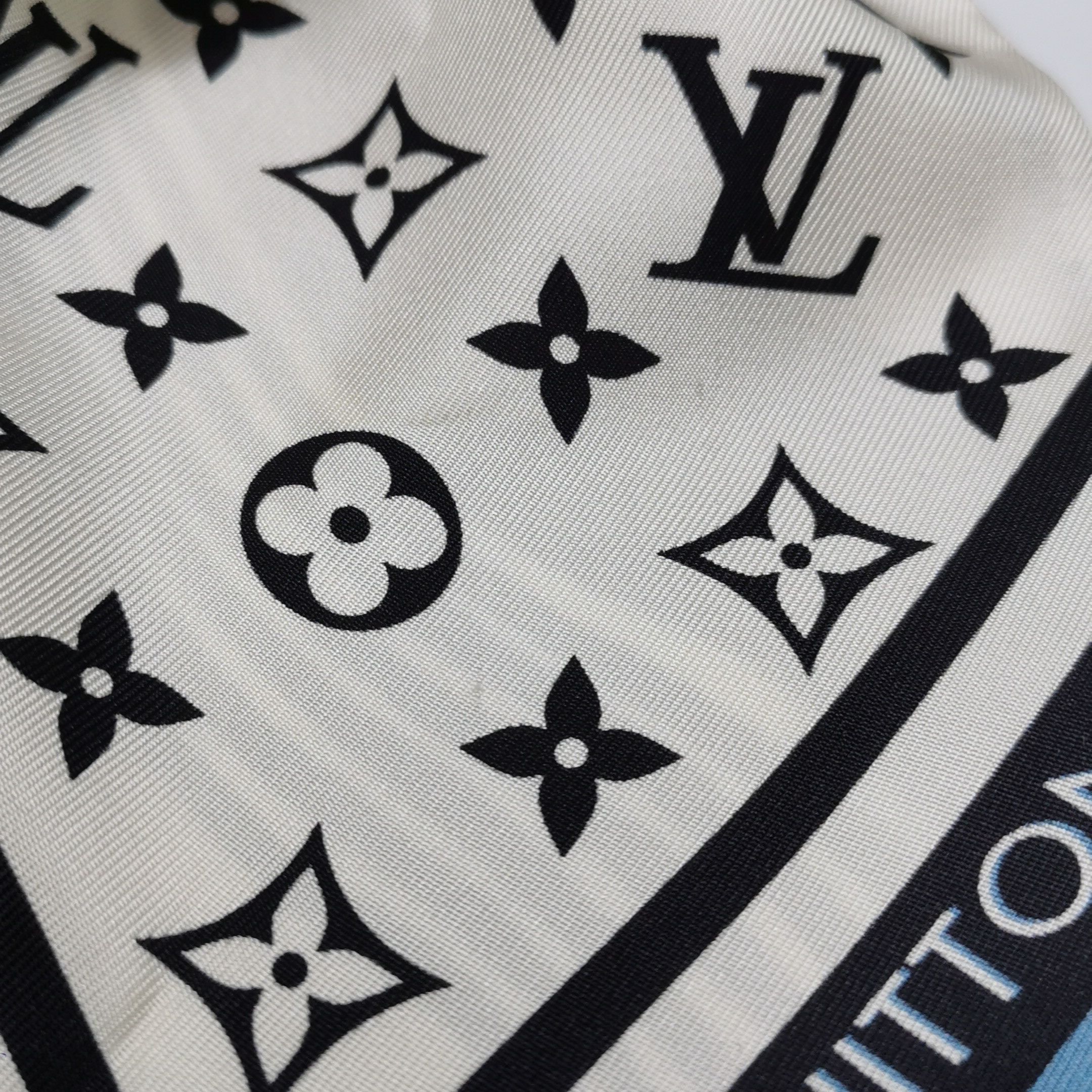 Louis Vuitton Louis Vuitton Monogram Silk Scarf Straw Hat One Size Size ONE SIZE - 11 Thumbnail