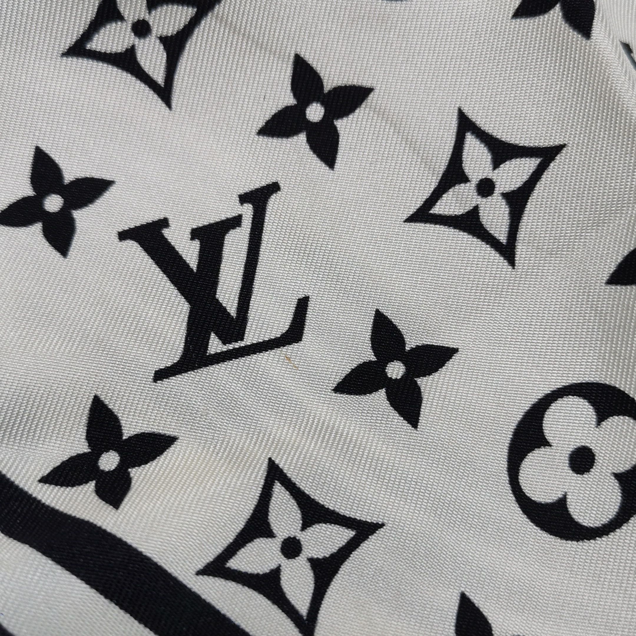 Louis Vuitton Louis Vuitton Monogram Silk Scarf Straw Hat One Size Size ONE SIZE - 7 Thumbnail