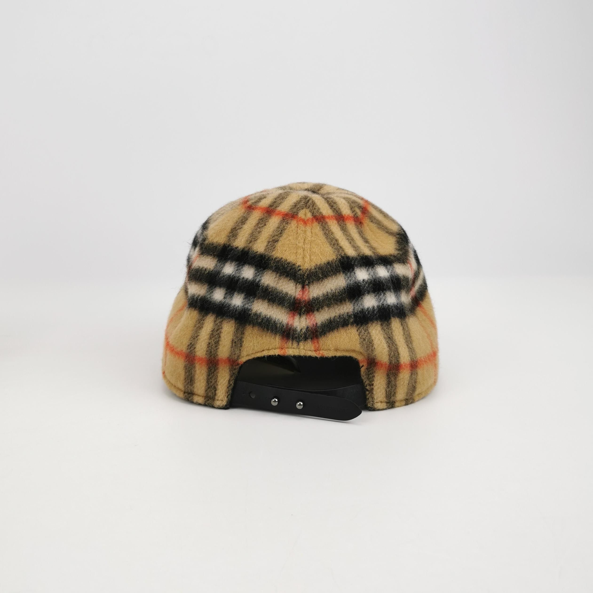 Burberry Burberry Wool Check Baseball Cap Size L Size ONE SIZE - 3 Thumbnail