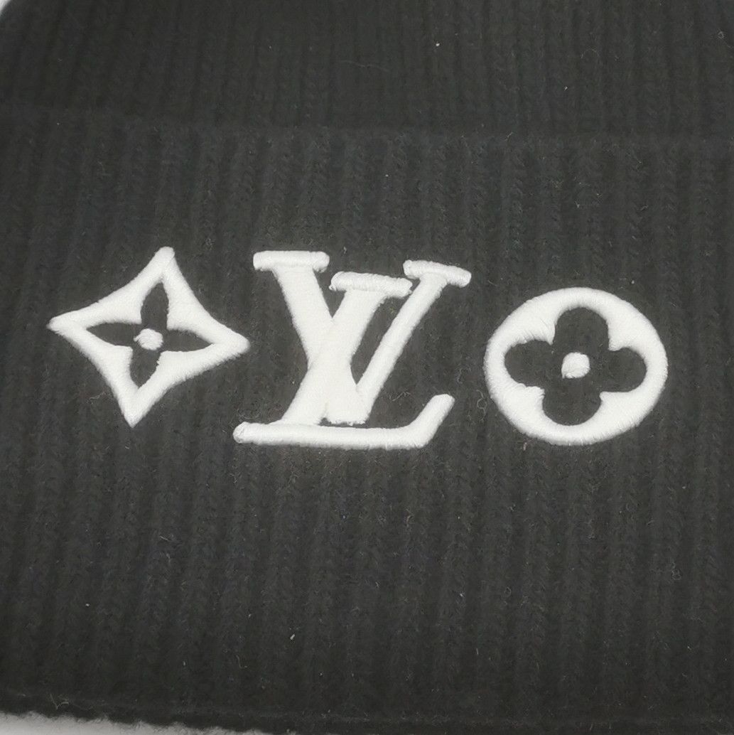 Louis Vuitton Louis Vuitton Monogram Embroidered Beanie One Size Size ONE SIZE - 4 Thumbnail
